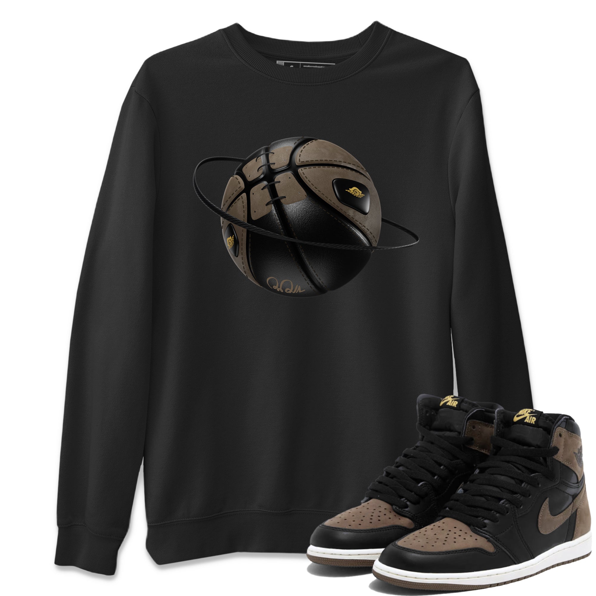 Air Jordan 1 Palomino shirt to match jordans Basketball Planet Streetwear Sneaker Shirt AJ1 High Palomino Drip Gear Zone Sneaker Matching Clothing Unisex Black 1 T-Shirt