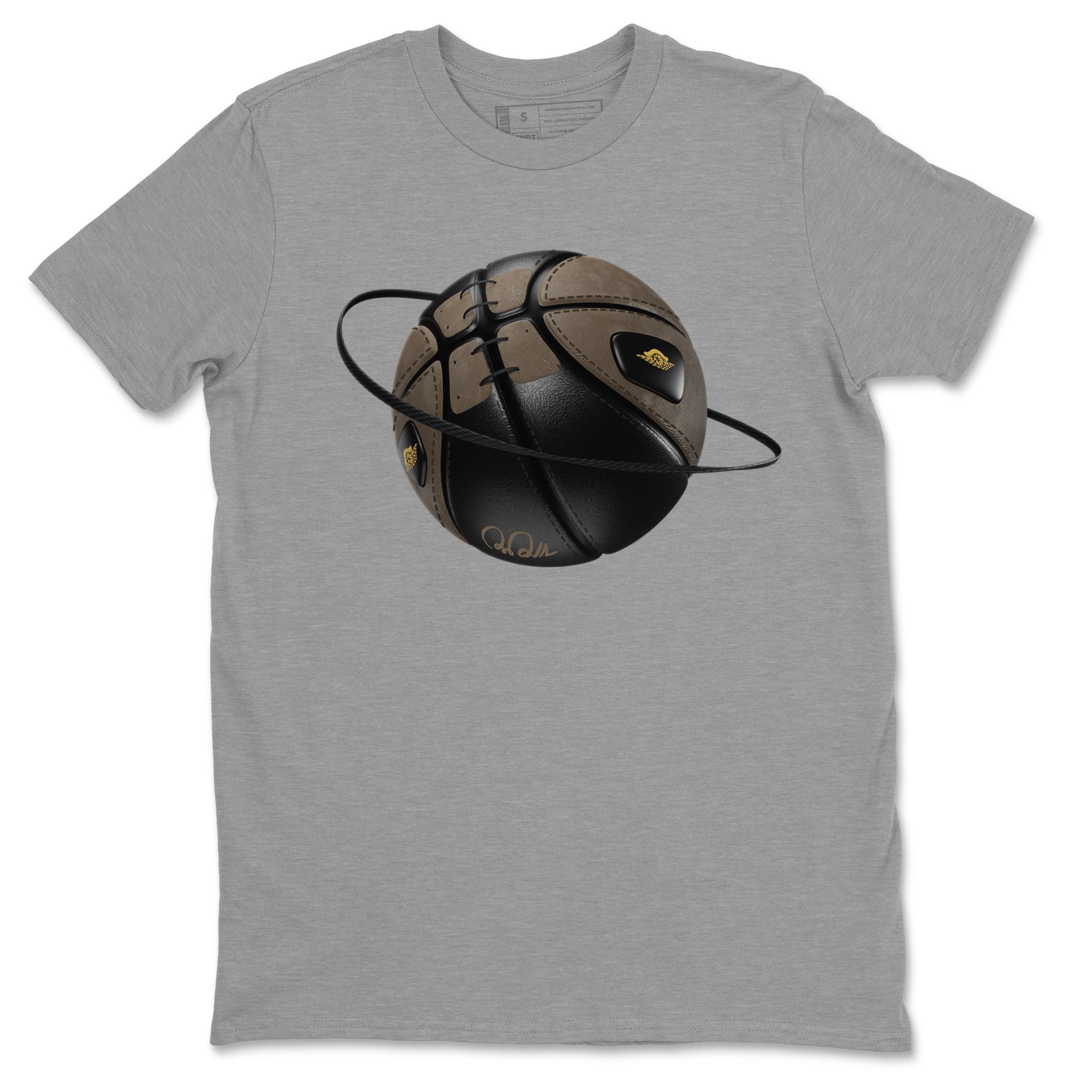 Air Jordan 1 Palomino shirt to match jordans Basketball Planet Streetwear Sneaker Shirt AJ1 High Palomino Drip Gear Zone Sneaker Matching Clothing Unisex Heather Grey 2 T-Shirt