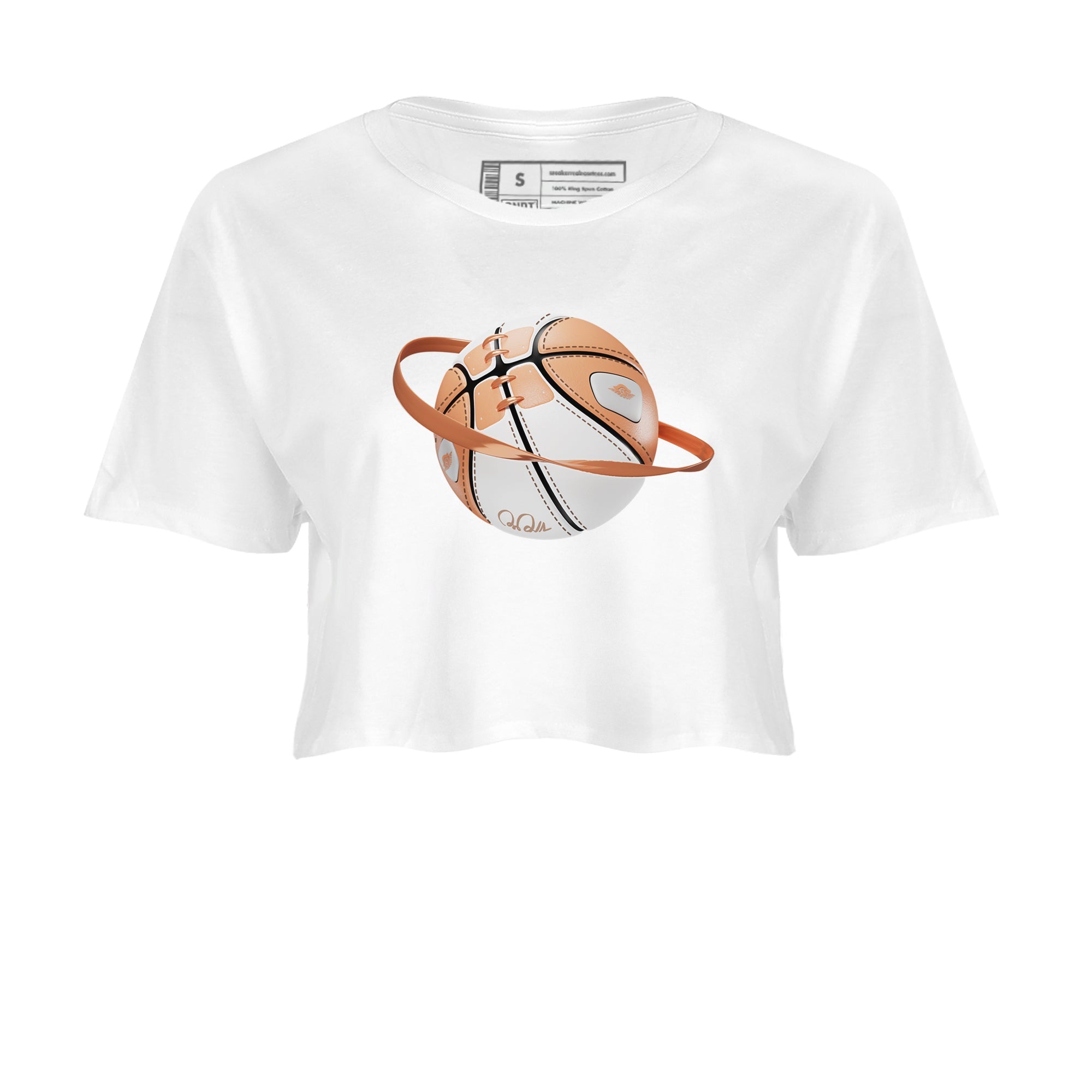 Air Jordan 1 Praline shirt to match jordans Basketball Planet Streetwear Sneaker Shirt AJ1Praline Drip Gear Zone Sneaker Matching Clothing White 2 Crop T-Shirt