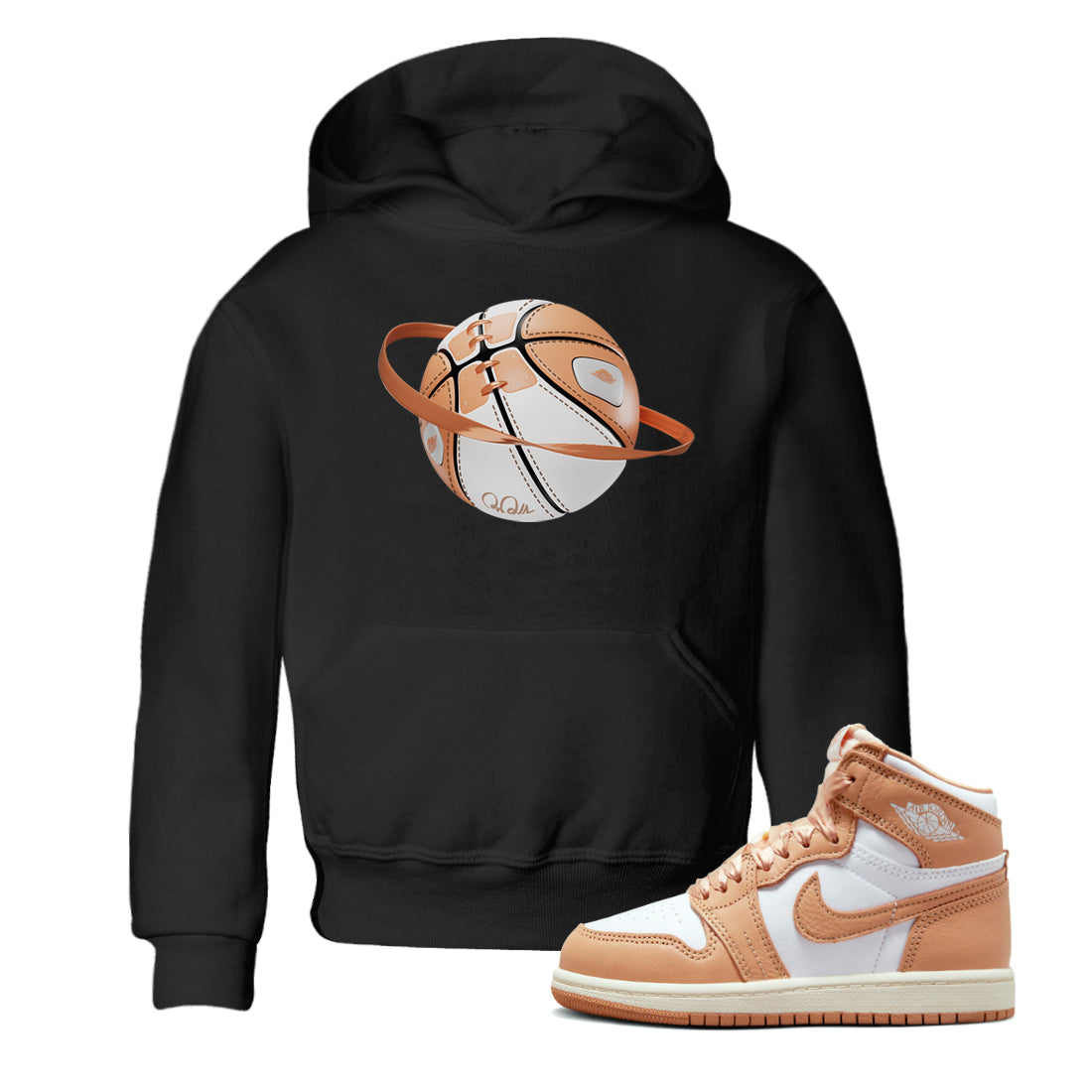 Air Jordan 1 Praline shirt to match jordans Basketball Planet Streetwear Sneaker Shirt AJ1Praline Drip Gear Zone Sneaker Matching Clothing Baby Toddler Black 1 T-Shirt