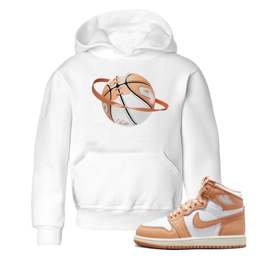 Air Jordan 1 Praline shirt to match jordans Basketball Planet Streetwear Sneaker Shirt AJ1Praline Drip Gear Zone Sneaker Matching Clothing Baby Toddler White 1 T-Shirt