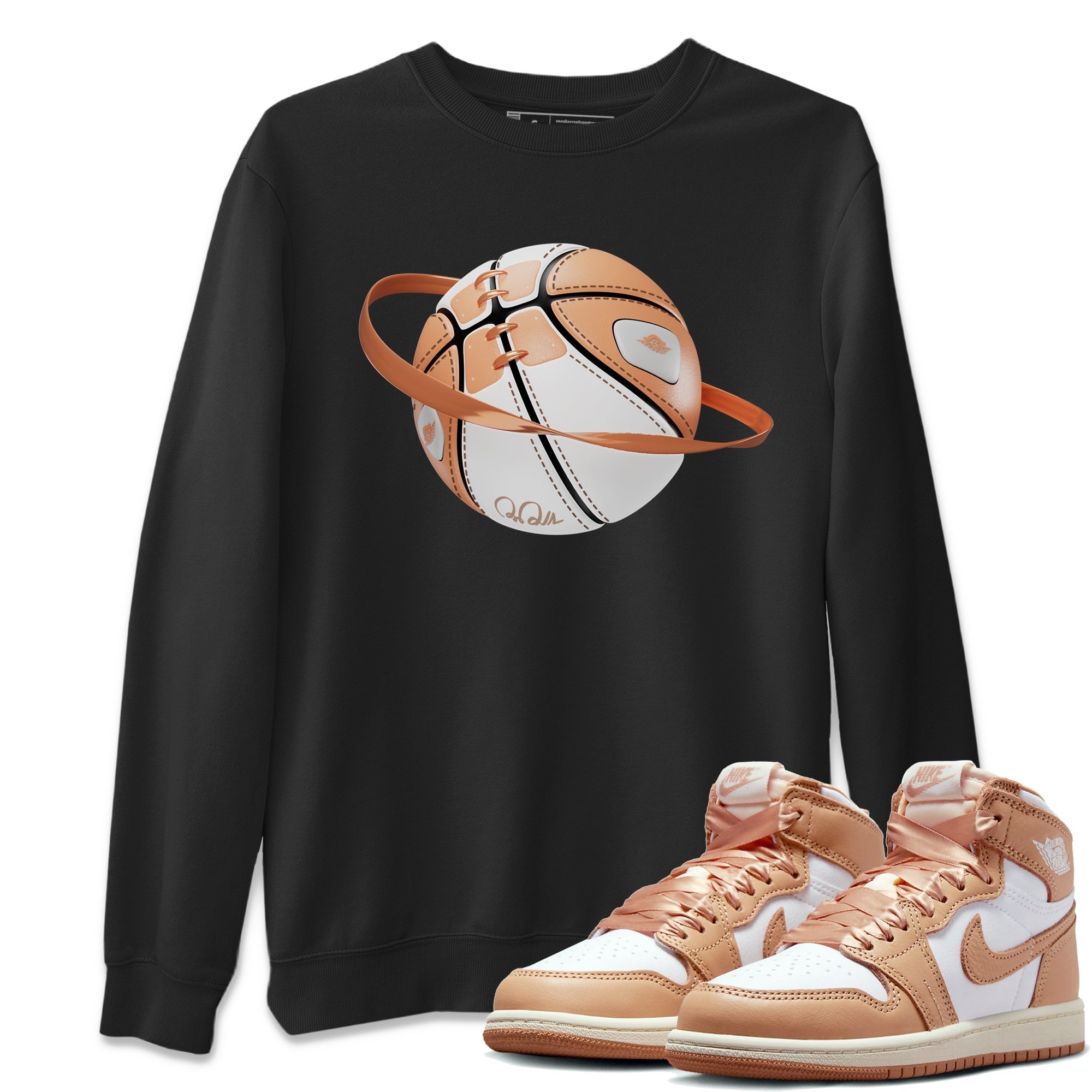 Air Jordan 1 Praline shirt to match jordans Basketball Planet Streetwear Sneaker Shirt AJ1Praline Drip Gear Zone Sneaker Matching Clothing Unisex Black 1 T-Shirt