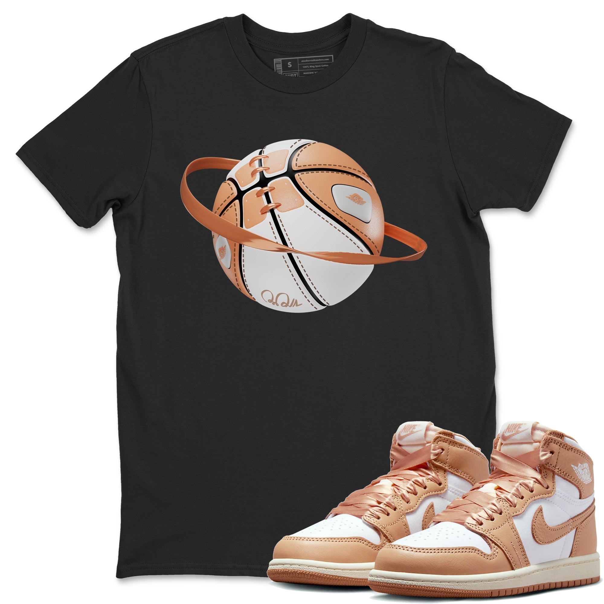 Air Jordan 1 Praline shirt to match jordans Basketball Planet Streetwear Sneaker Shirt AJ1Praline Drip Gear Zone Sneaker Matching Clothing Unisex Black 1 T-Shirt