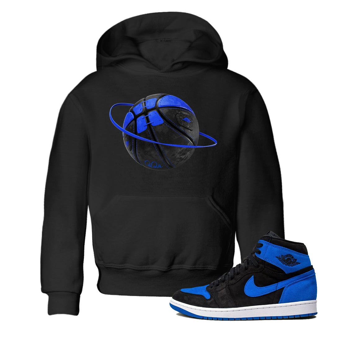 Air Jordan 1 Royal Reimagined shirt to match jordans Basketball Planet sneaker tees AJ1 OG HIGH Royal Reimagined Drip Gear Zone Kids Baby Toddler sneaker shirts Black 1 T-Shirt