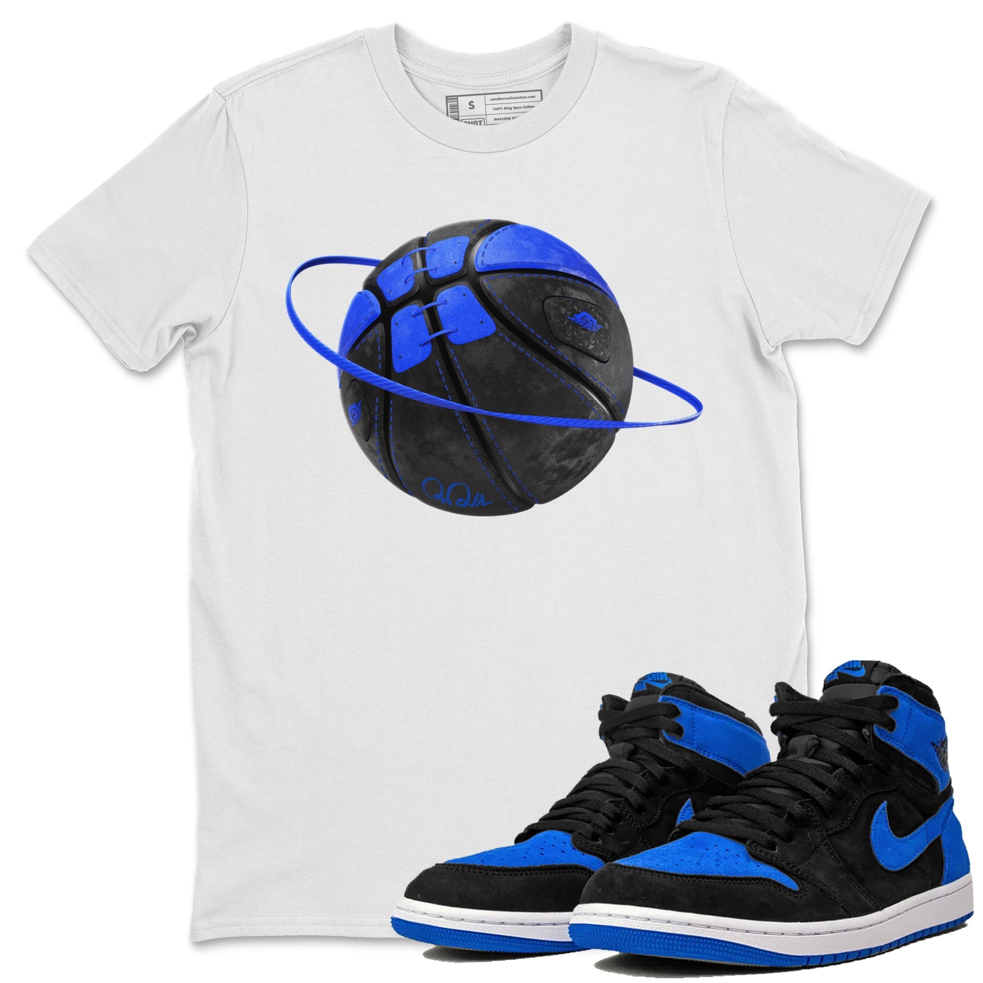 Air Jordan 1 Royal Reimagined shirt to match jordans Basketball Planet sneaker tees AJ1 OG HIGH Royal Reimagined Drip Gear Zone Unisex Sneaker Tees and Sneaker Match T-Shirt White 1 T-Shirt