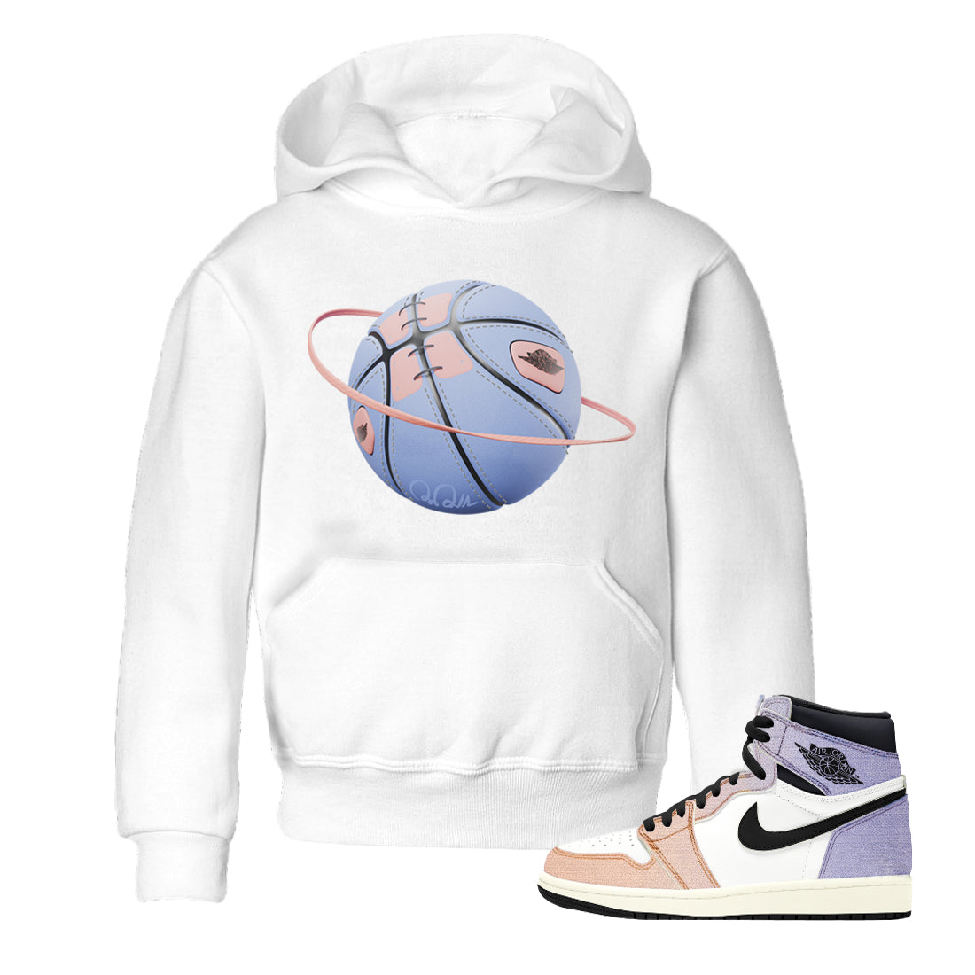 Air Jordan 1 Skyline Shirt To Match Jordans Basketball Planet Sneaker Tees AJ1 Skyline Drip Gear Zone Sneaker Matching Clothing Kids Shirts White 1