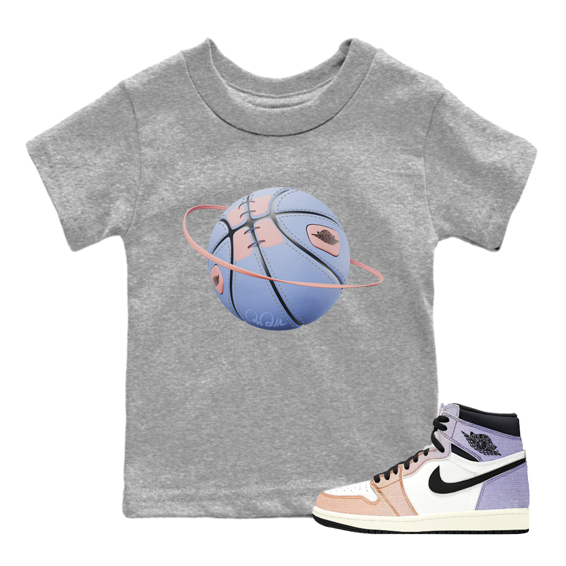 Air Jordan 1 Skyline Basketball Planet Baby and Kids Sneaker Tees Air Jordan 1 Skyline Kids Sneaker Tees Size Chart