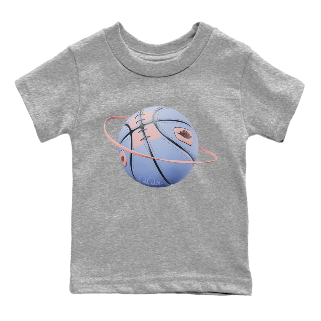 Air Jordan 1 Skyline Shirt To Match Jordans Basketball Planet Sneaker Tees AJ1 Skyline Drip Gear Zone Sneaker Matching Clothing Kids Shirts Heather Grey 2