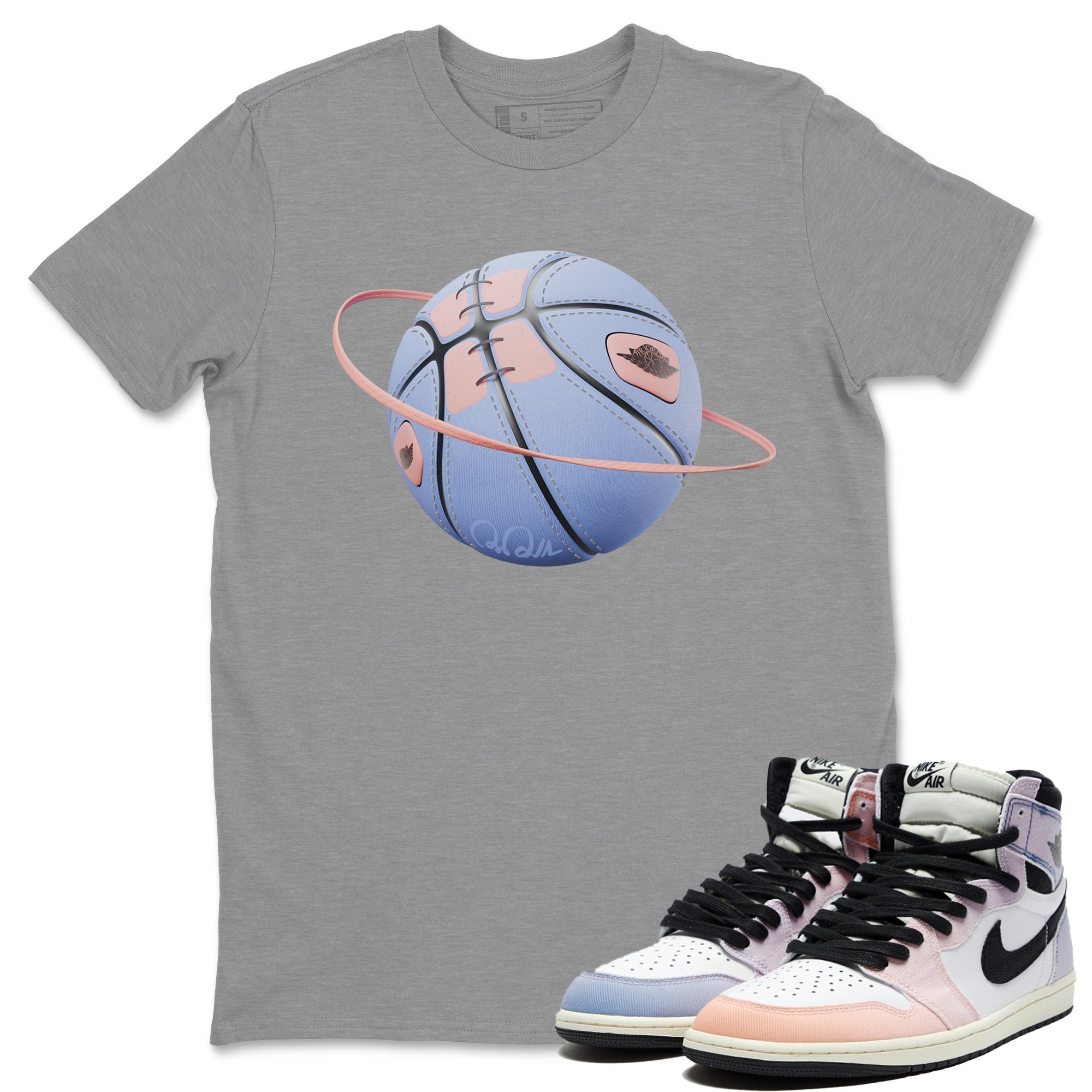 Air Jordan 1 Skyline Basketball Planet Crew Neck Sneaker Tees Air Jordan 1 Skyline Sneaker T-Shirts Size Chart