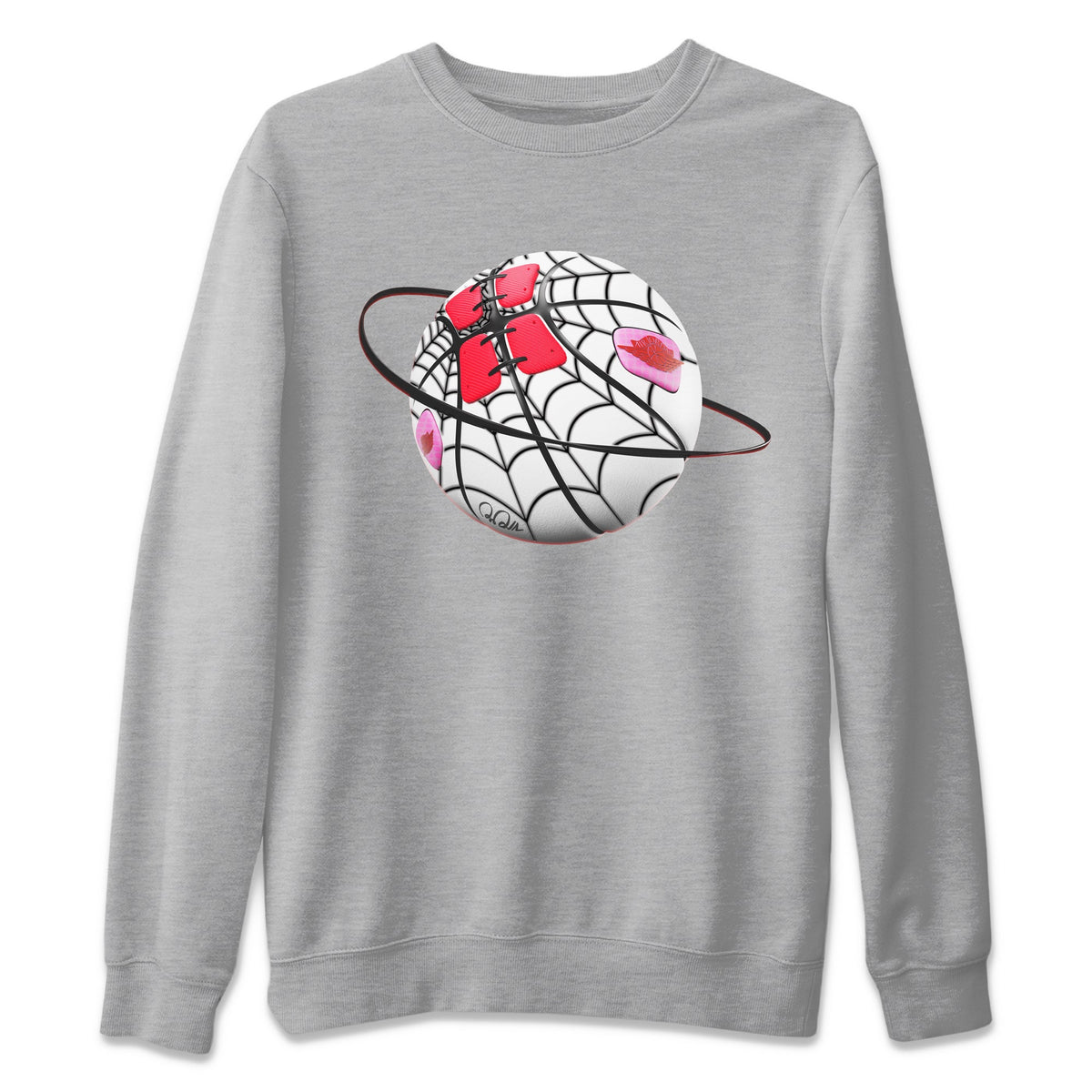 Air Jordan 1 Spider Man Sneaker Match Tees Basketball Planet Sneaker Release Tees AJ1 Spider Man Sneaker Release Tees Unisex Shirts Heather Grey 2