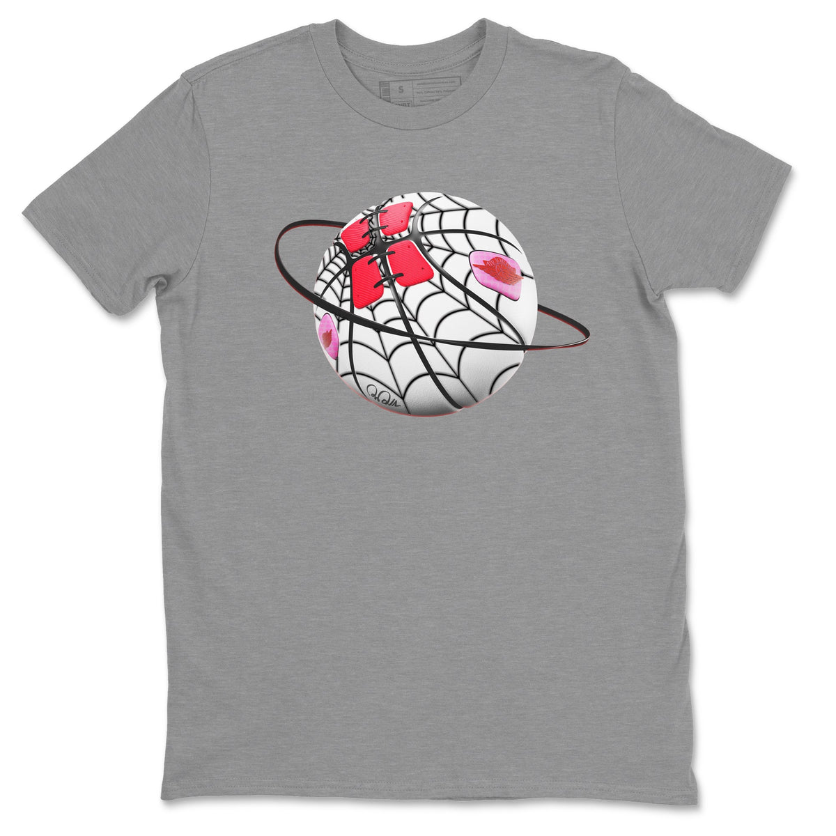 Air Jordan 1 Spider Man Sneaker Match Tees Basketball Planet Sneaker Release Tees AJ1 Spider Man Sneaker Release Tees Unisex Shirts Heather Grey 2