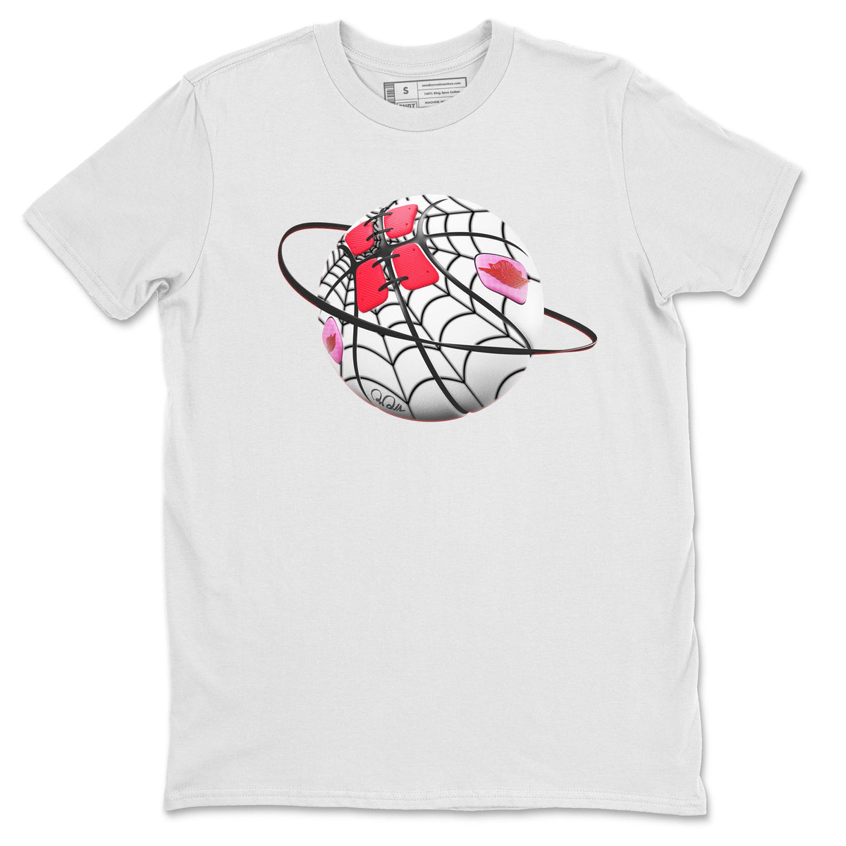 Air Jordan 1 Spider Man Sneaker Match Tees Basketball Planet Sneaker Release Tees AJ1 Spider Man Sneaker Release Tees Unisex Shirts White 2