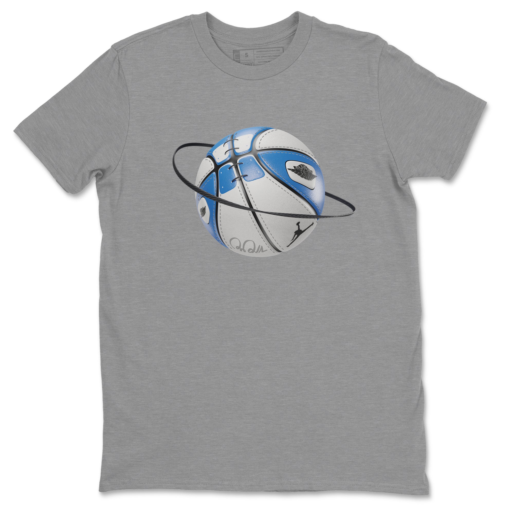 Air Jordan 1 Travis Scott Fragment Sneaker Match Tees Basketball Planet Streetwear Sneaker Shirt AJ1 OG High Travis Scott Fragment Sneaker Release Tees Unisex Shirts Heather Grey 2