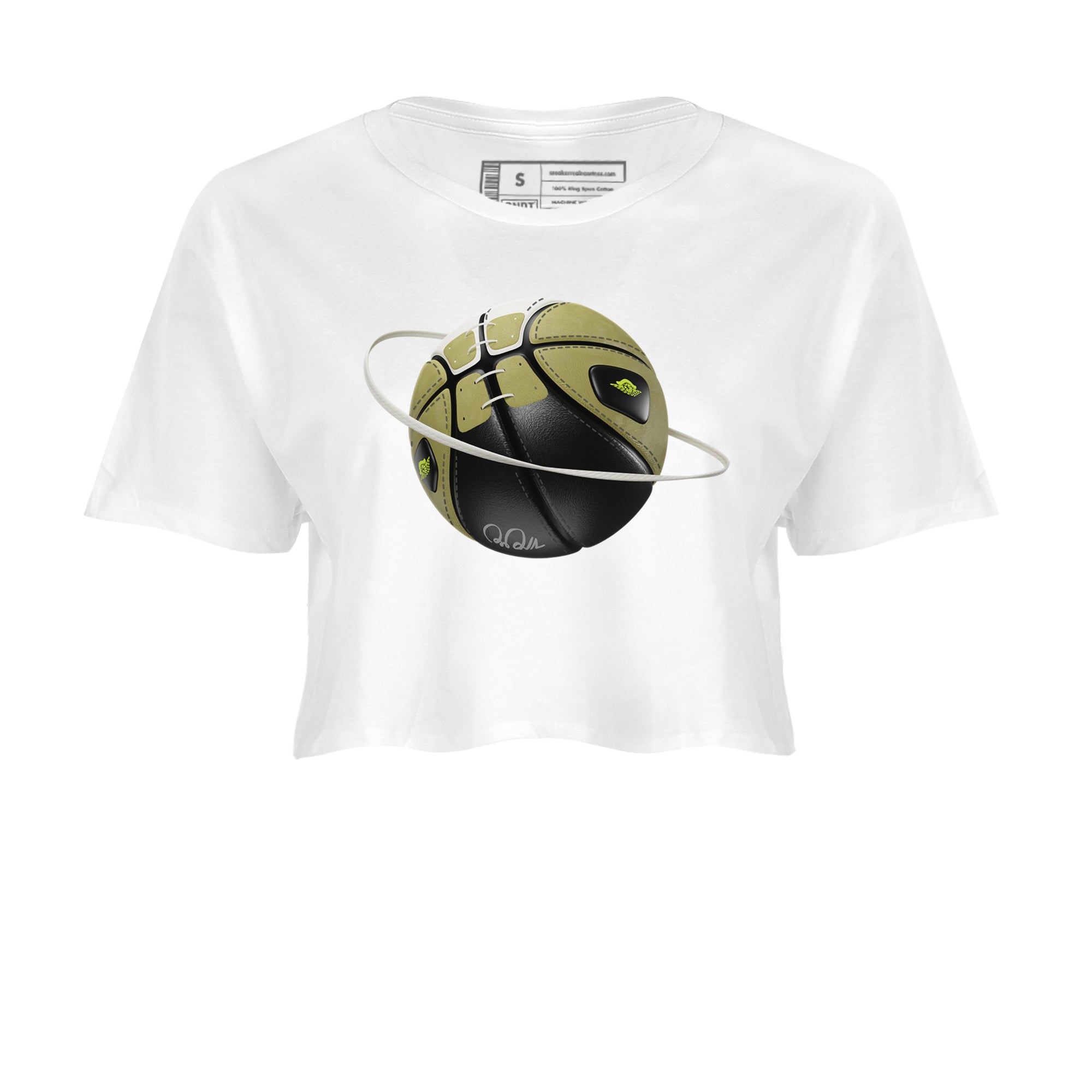 Air Jordan 1 Travis Scott Golf shirt to match jordans Basketball Planet Streetwear Sneaker Shirt AJ1 lowTravis Scott Golf Drip Gear Zone Sneaker Matching Clothing White 2 Crop T-Shirt