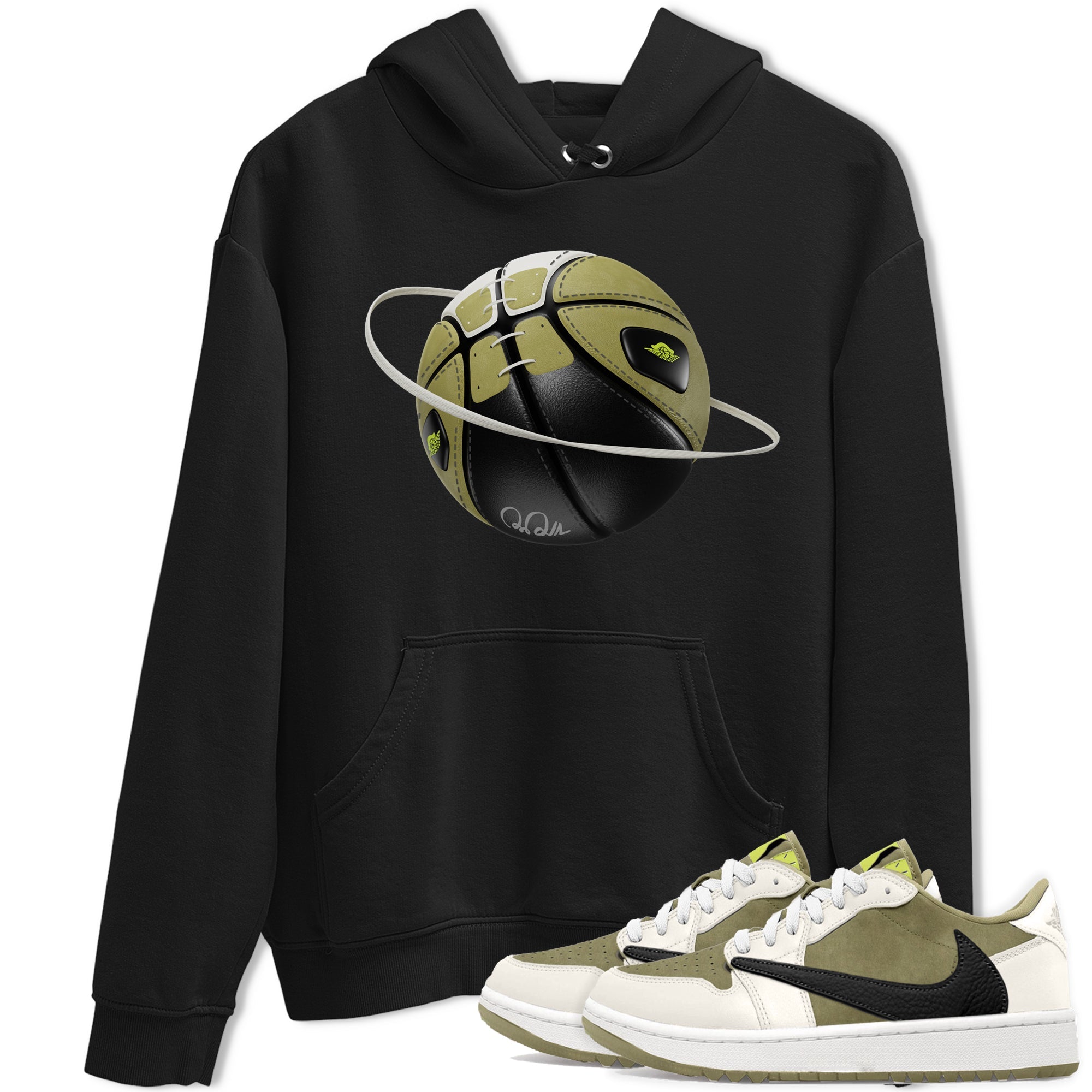 Air Jordan 1 Travis Scott Golf shirt to match jordans Basketball Planet Streetwear Sneaker Shirt AJ1 lowTravis Scott Golf Drip Gear Zone Sneaker Matching Clothing Unisex Black 1 T-Shirt