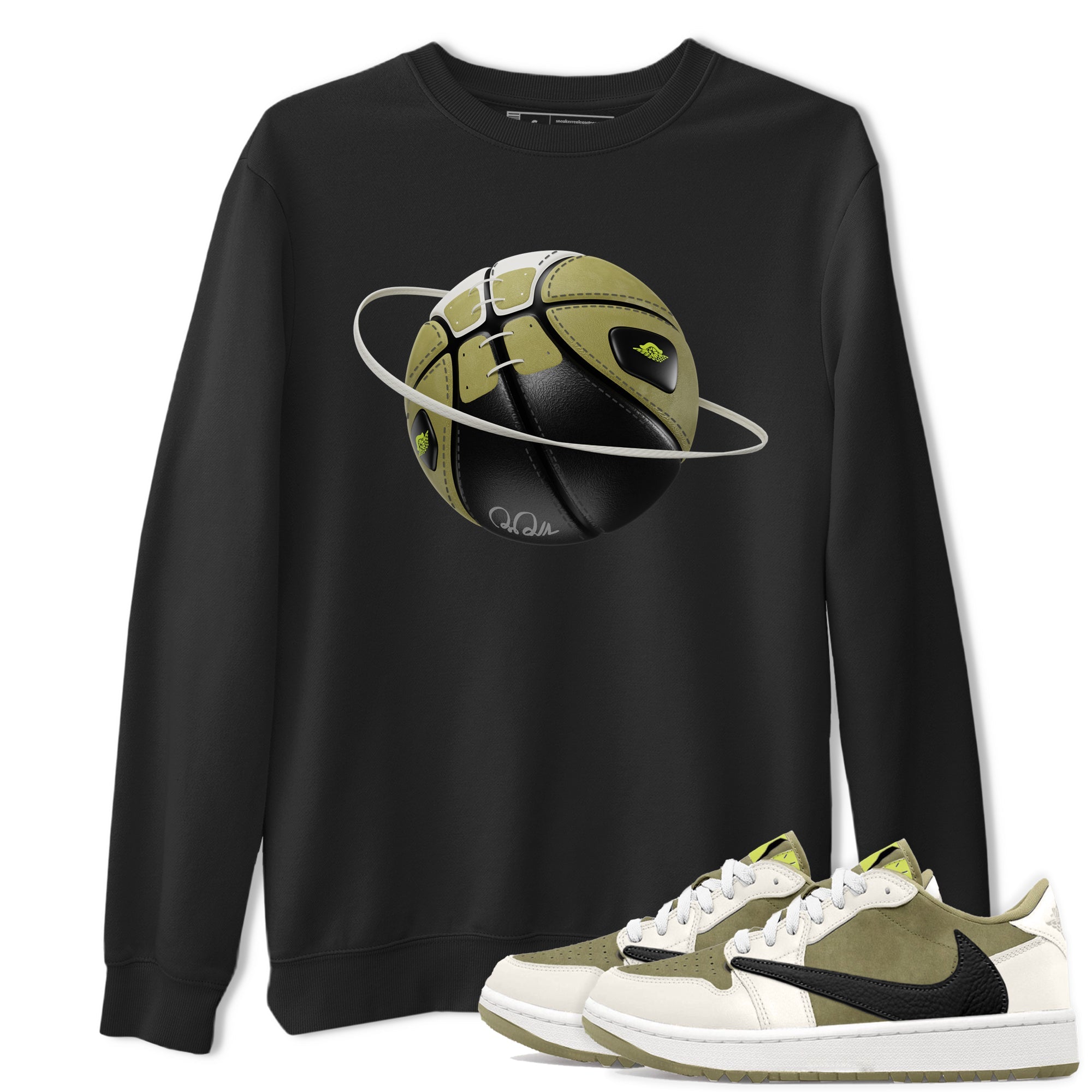 Air Jordan 1 Travis Scott Golf shirt to match jordans Basketball Planet Streetwear Sneaker Shirt AJ1 lowTravis Scott Golf Drip Gear Zone Sneaker Matching Clothing Unisex Black 1 T-Shirt