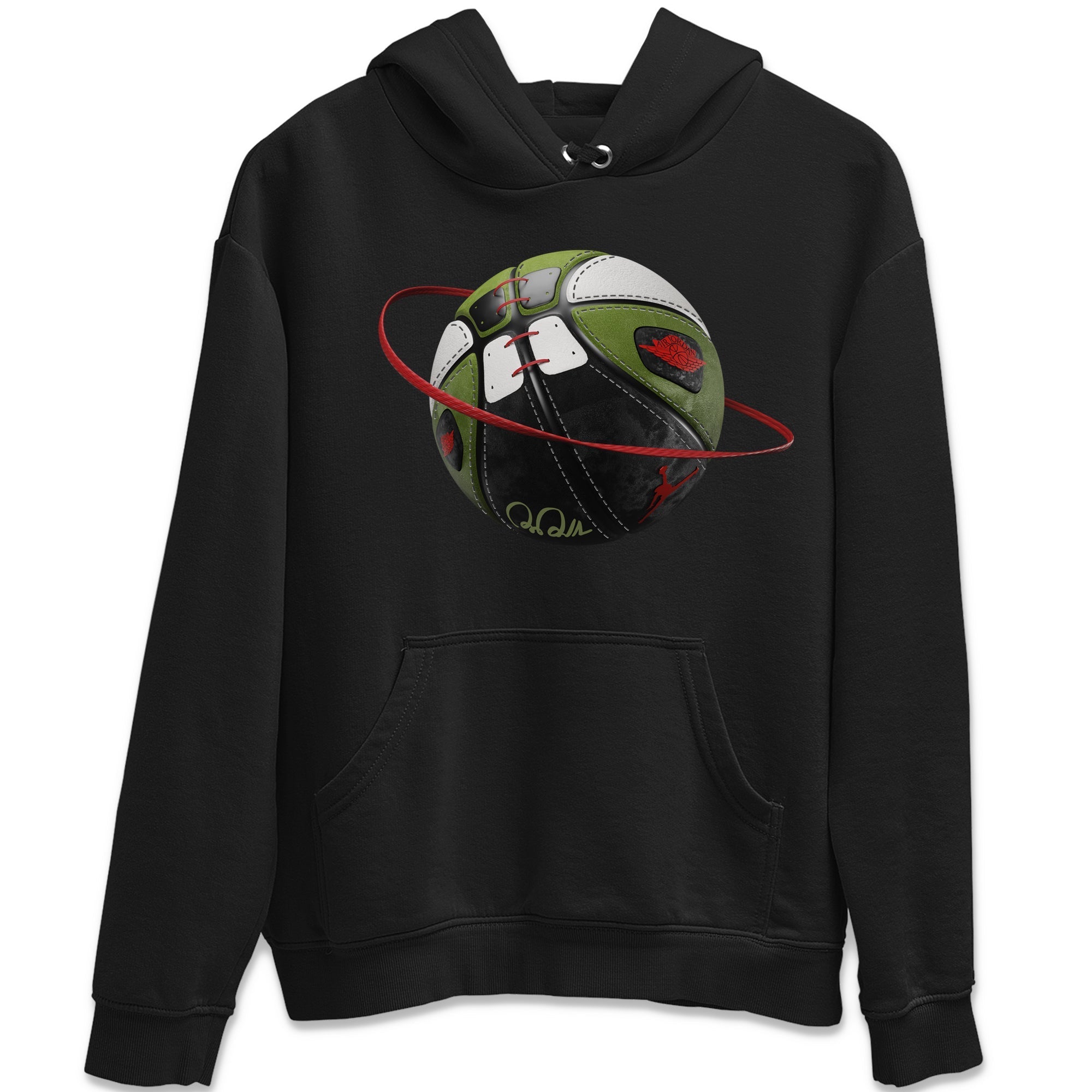 Air Jordan 1 Travis Scott Olive Sneaker Match Tees Basketball Planet Streetwear Sneaker Shirt AJ1 OG Travis Scott Olive Sneaker Release Tees Unisex Shirts Black 2