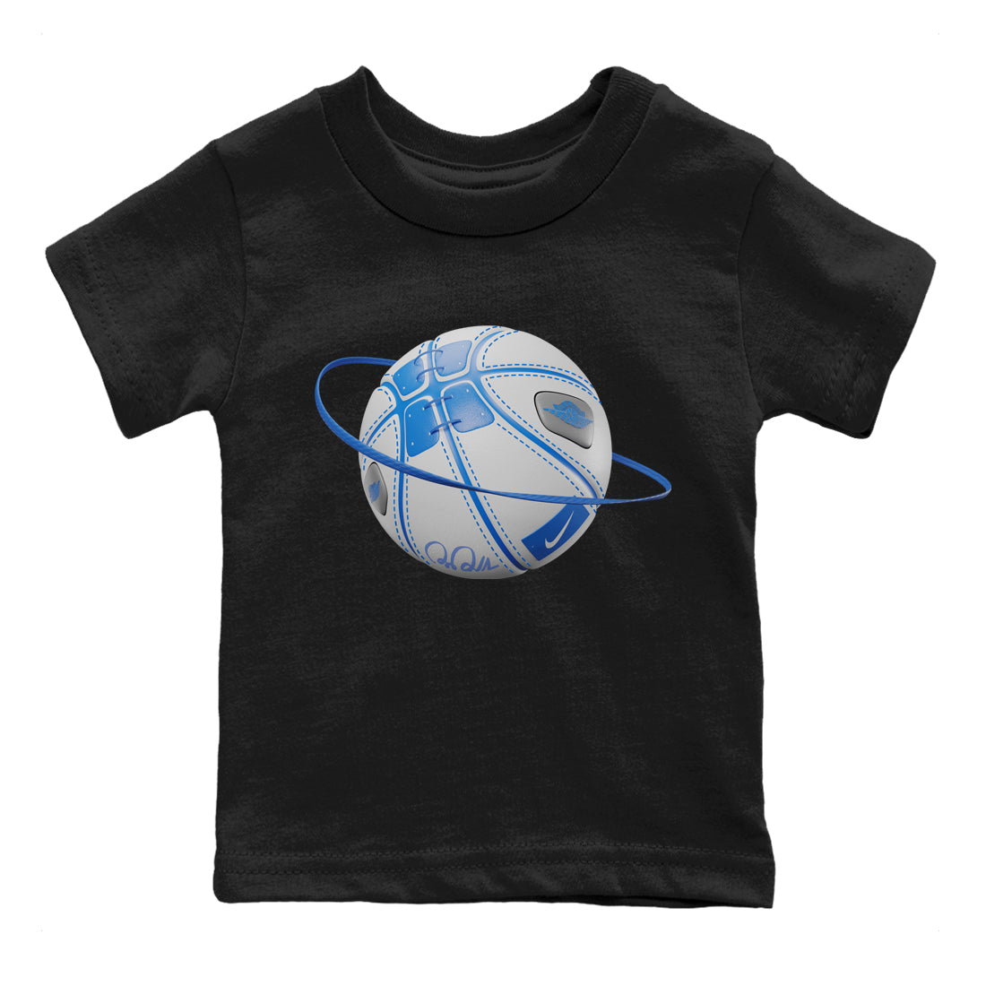 Jordan 1 True Blue Sneaker Matching T-Shirt Basketball Planet Sneaker Tees Jordan 1 True Blue Sneaker Release Tees Kids Shirts