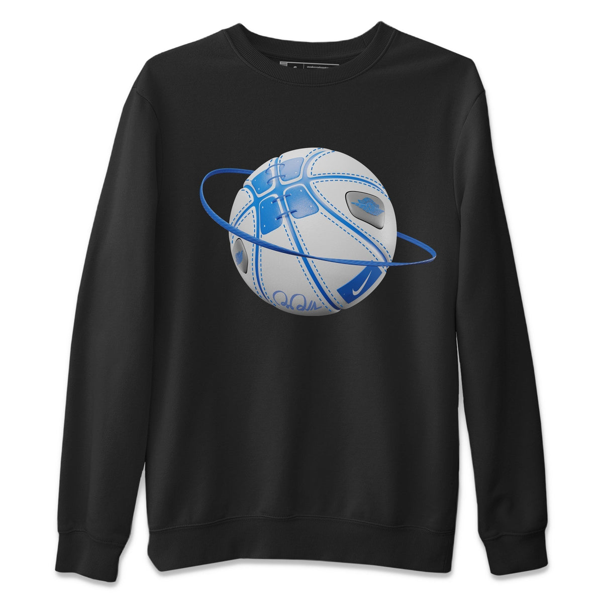 Jordan 1 True Blue Sneaker Matching T-Shirt Basketball Planet Sneaker Tees Jordan 1 True Blue Sneaker Release Tees Crew Neck Tees
