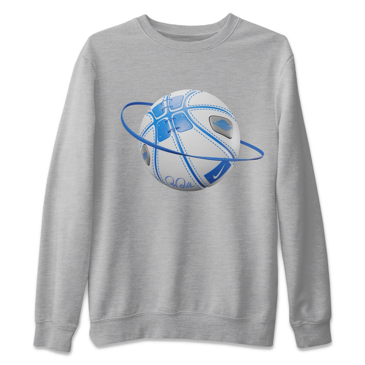 Jordan 1 True Blue Sneaker Matching T-Shirt Basketball Planet Sneaker Tees Jordan 1 True Blue Sneaker Release Tees Crew Neck Tees