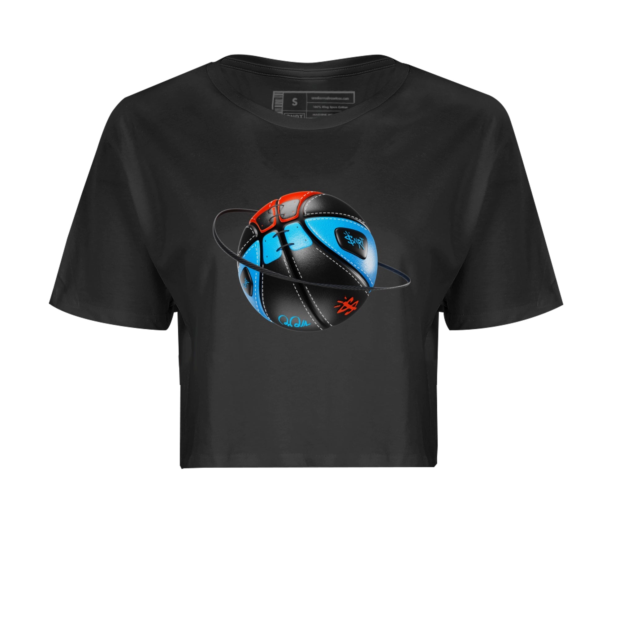 Air Jordan 1 UNC to Chicago Sneaker Match Tees Basketball Planet Streetwear Sneaker Shirt AJ1 UNC to Chicago Sneaker Release Tees Women's Shirts Black 2