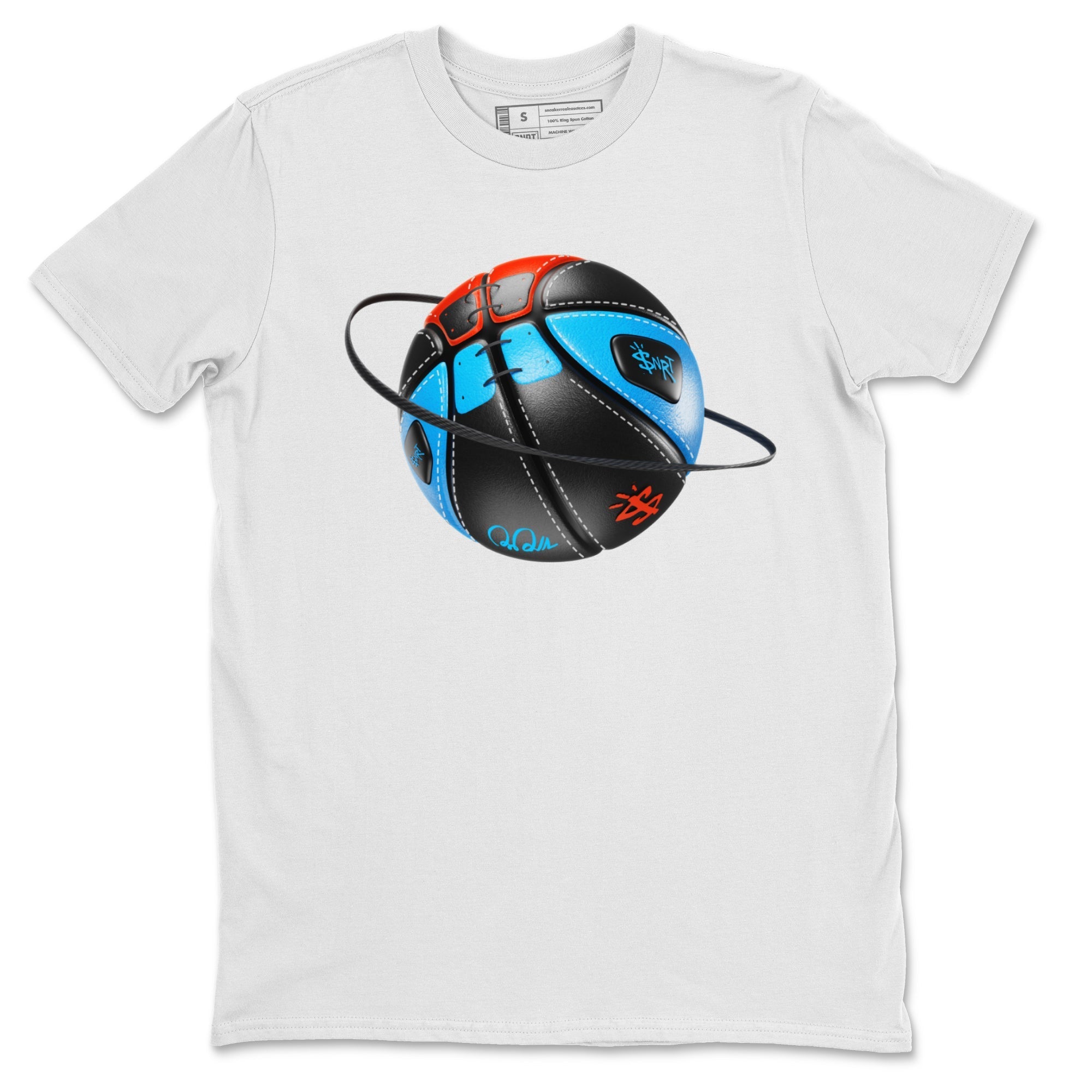 Air Jordan 1 UNC to Chicago Sneaker Match Tees Basketball Planet Streetwear Sneaker Shirt AJ1 UNC to Chicago Sneaker Release Tees Unisex Shirts White 2