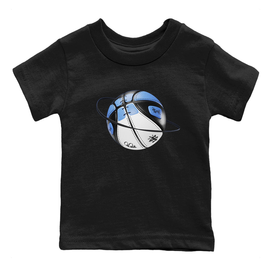Air Jordan 1 Retro High OG UNC Toe Shirt to match Jordans Basketball Planet Streetwear Sneaker Shirt 1s UNC Toe Drip Gear Zone Sneaker Matching Clothing Kids and Baby Tees Black 2