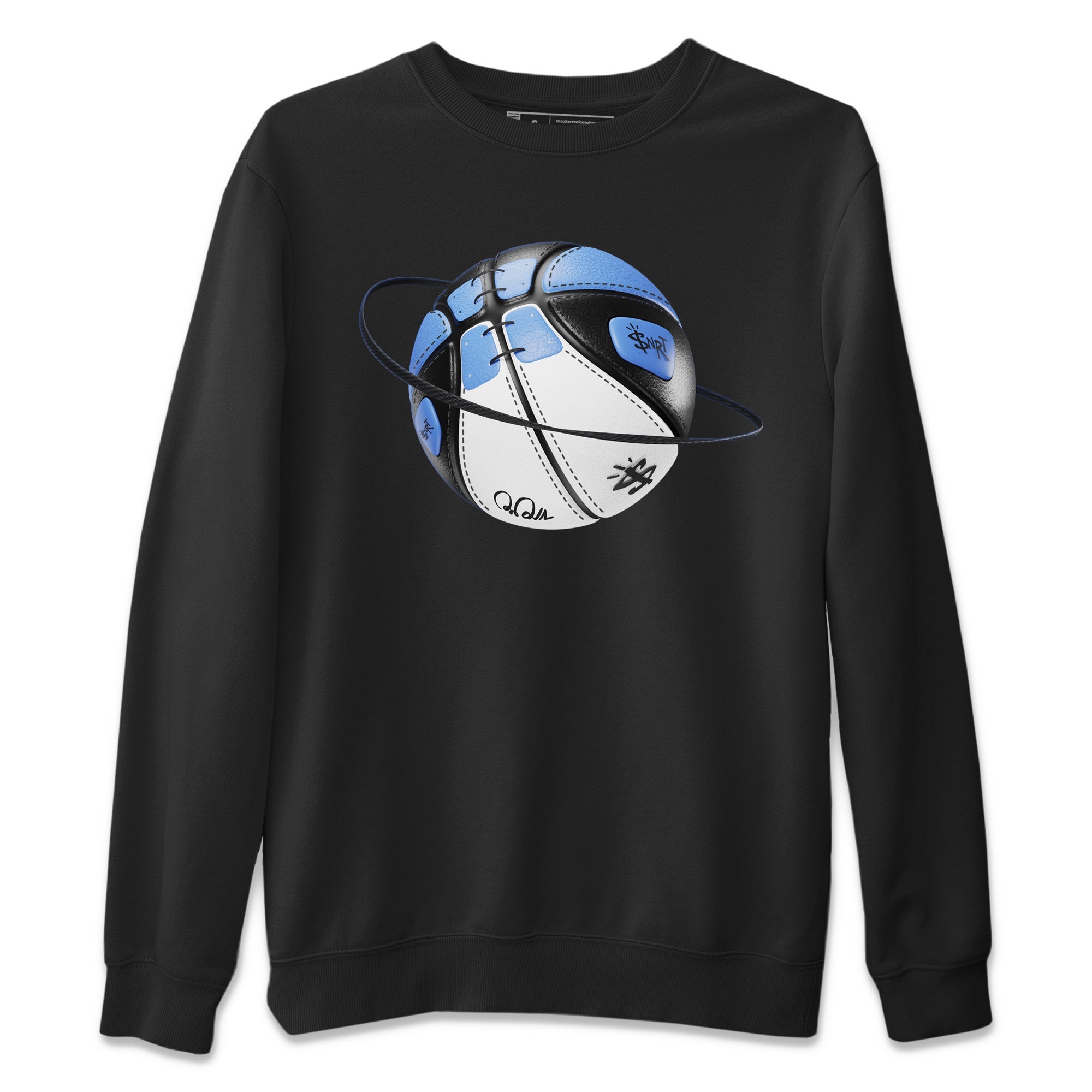 Air Jordan 1 Retro High OG UNC Toe Shirt to match Jordans Basketball Planet Streetwear Sneaker Shirt 1s UNC Toe Drip Gear Zone Sneaker Matching Clothing Crew Neck T-Shirts Black 2