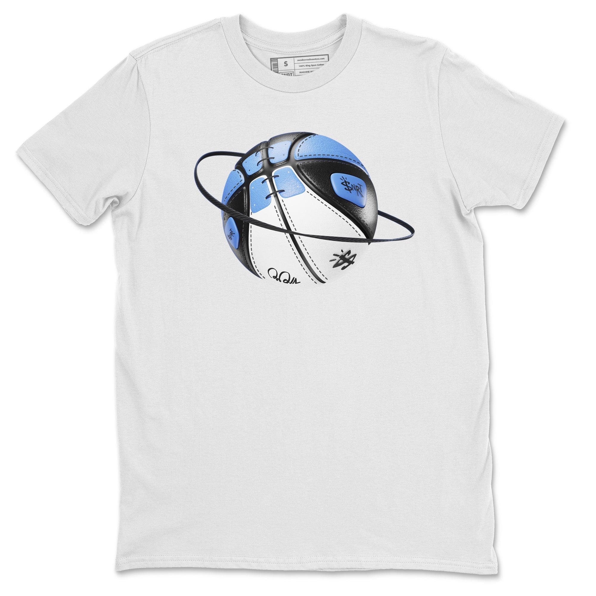 Air Jordan 1 Retro High OG UNC Toe Shirt to match Jordans Basketball Planet Streetwear Sneaker Shirt 1s UNC Toe Drip Gear Zone Sneaker Matching Clothing Crew Neck T-Shirts White 2