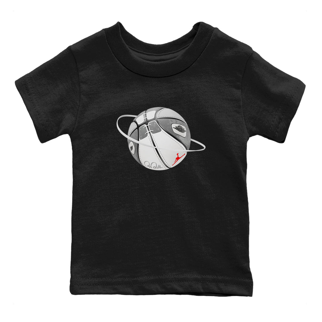 Air Jordan 1 Washed Heritage Sneaker Match Tees Basketball Planet Streetwear Sneaker Shirt AJ1 Washed Heritage Sneaker Release Tees Kids Shirts Black 2