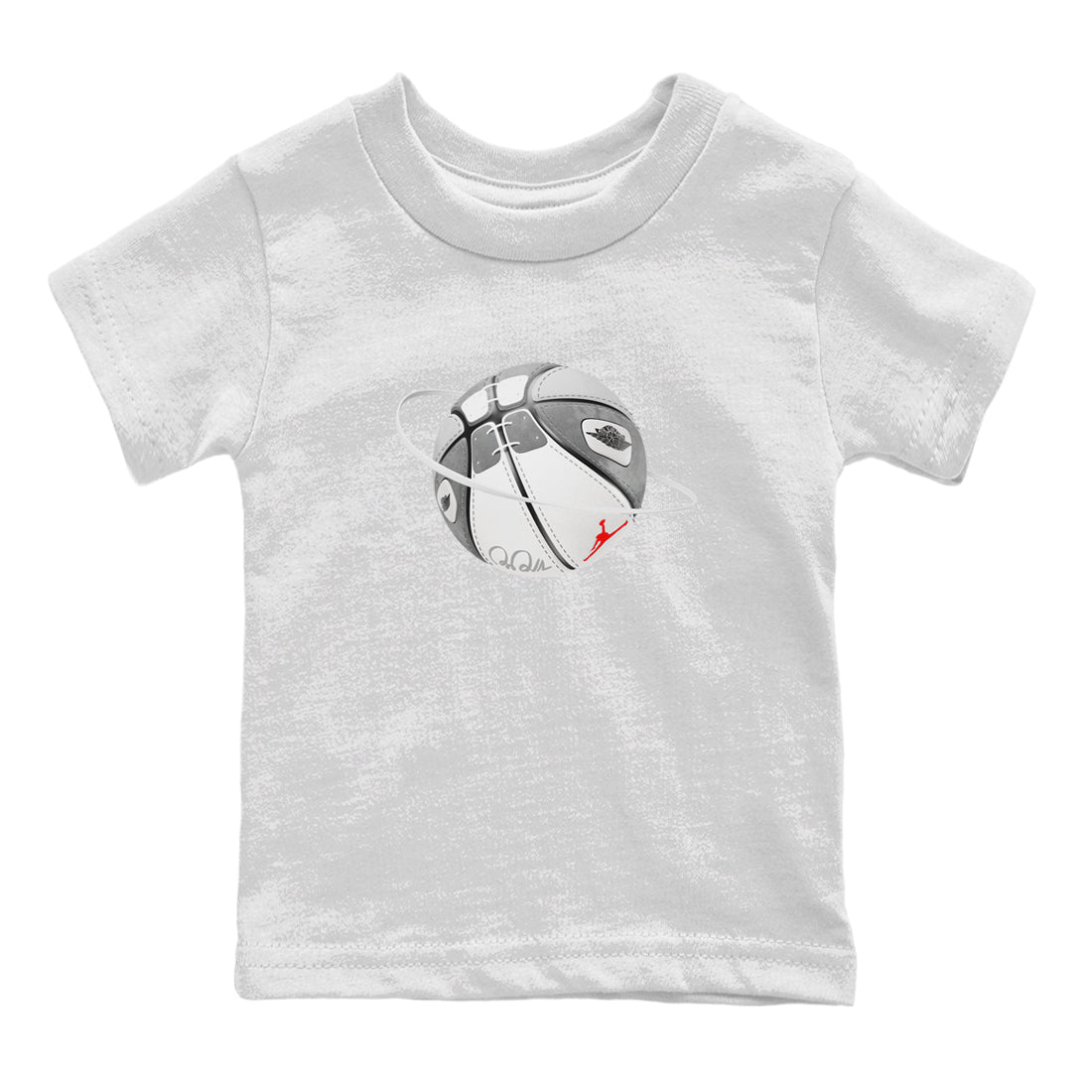 Air Jordan 1 Washed Heritage Sneaker Match Tees Basketball Planet Streetwear Sneaker Shirt AJ1 Washed Heritage Sneaker Release Tees Kids Shirts White 2