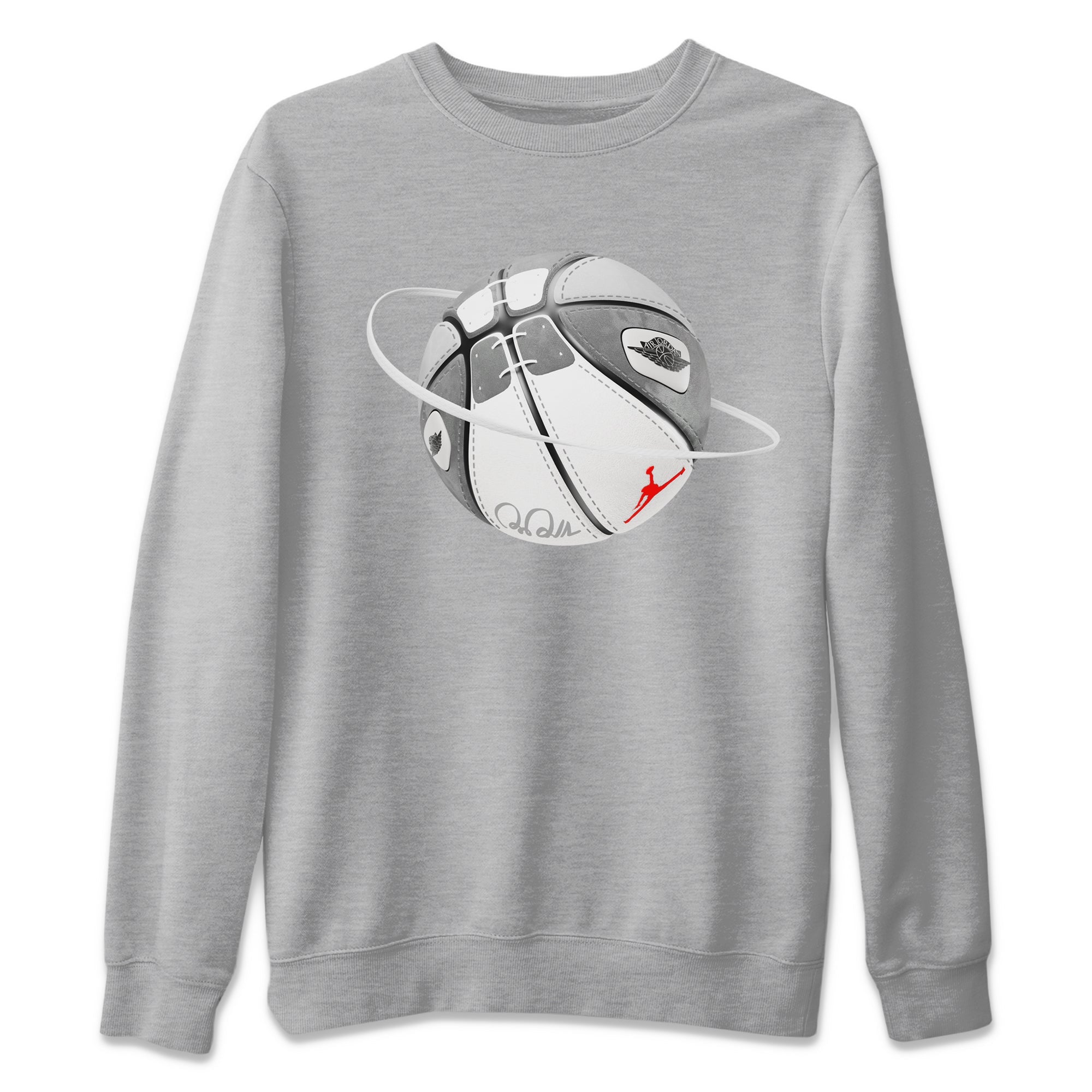 Air Jordan 1 Washed Heritage Sneaker Match Tees Basketball Planet Streetwear Sneaker Shirt AJ1 Washed Heritage Sneaker Release Tees Unisex Shirts Heather Grey 2