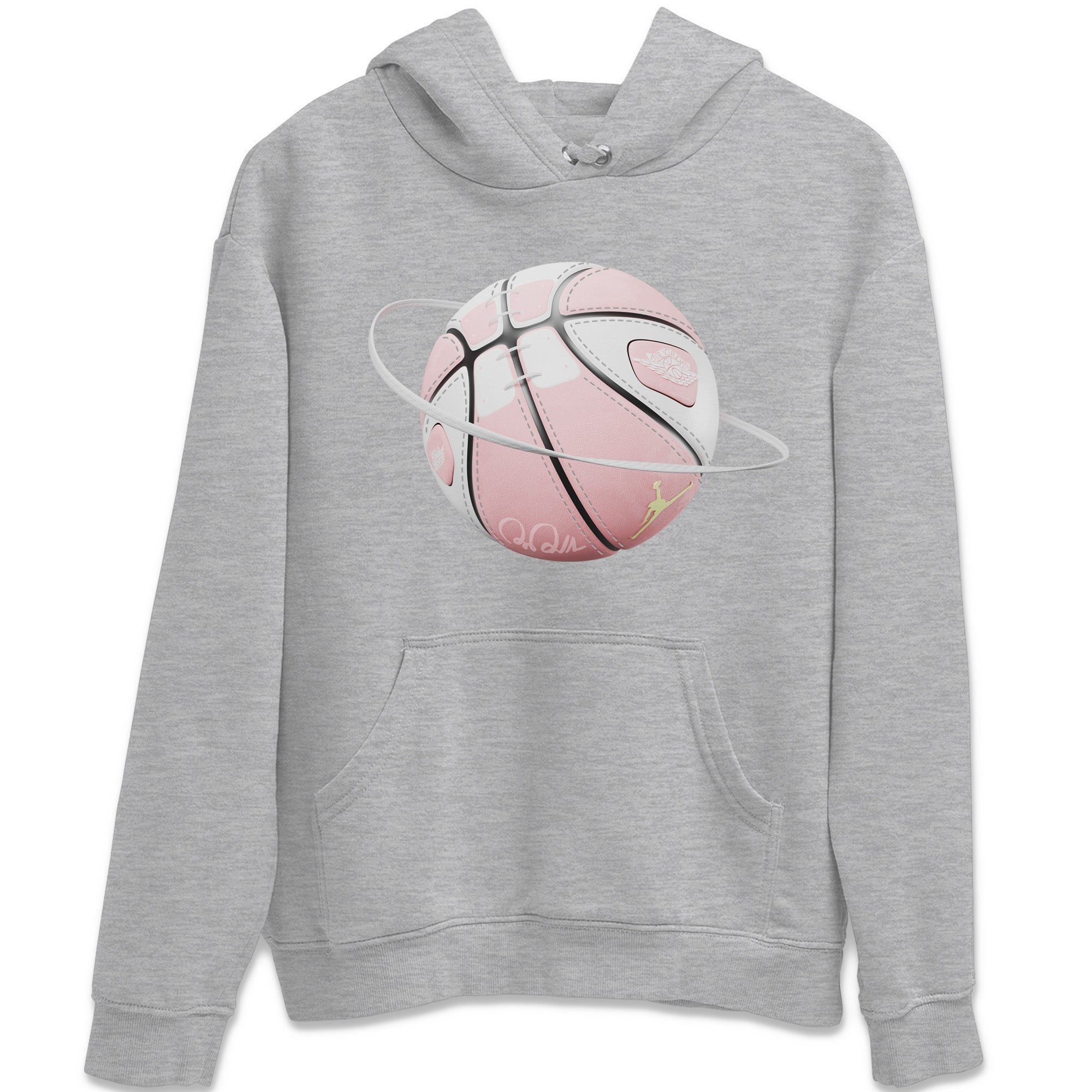 AJ1 Retro High OG Washed Pink Sneaker Match Tees Basketball Planet Streetwear Sneaker Shirt AJ1 Retro High OG Washed Pink Sneaker Release Tees Unisex Shirts Heather Grey 2