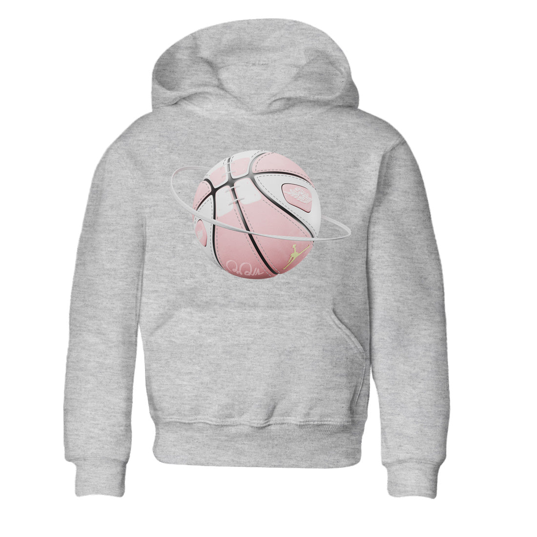 AJ1 Retro High OG Washed Pink Sneaker Match Tees Basketball Planet Streetwear Sneaker Shirt AJ1 Retro High OG Washed Pink Sneaker Release Tees Kids Shirts Heather Grey 2