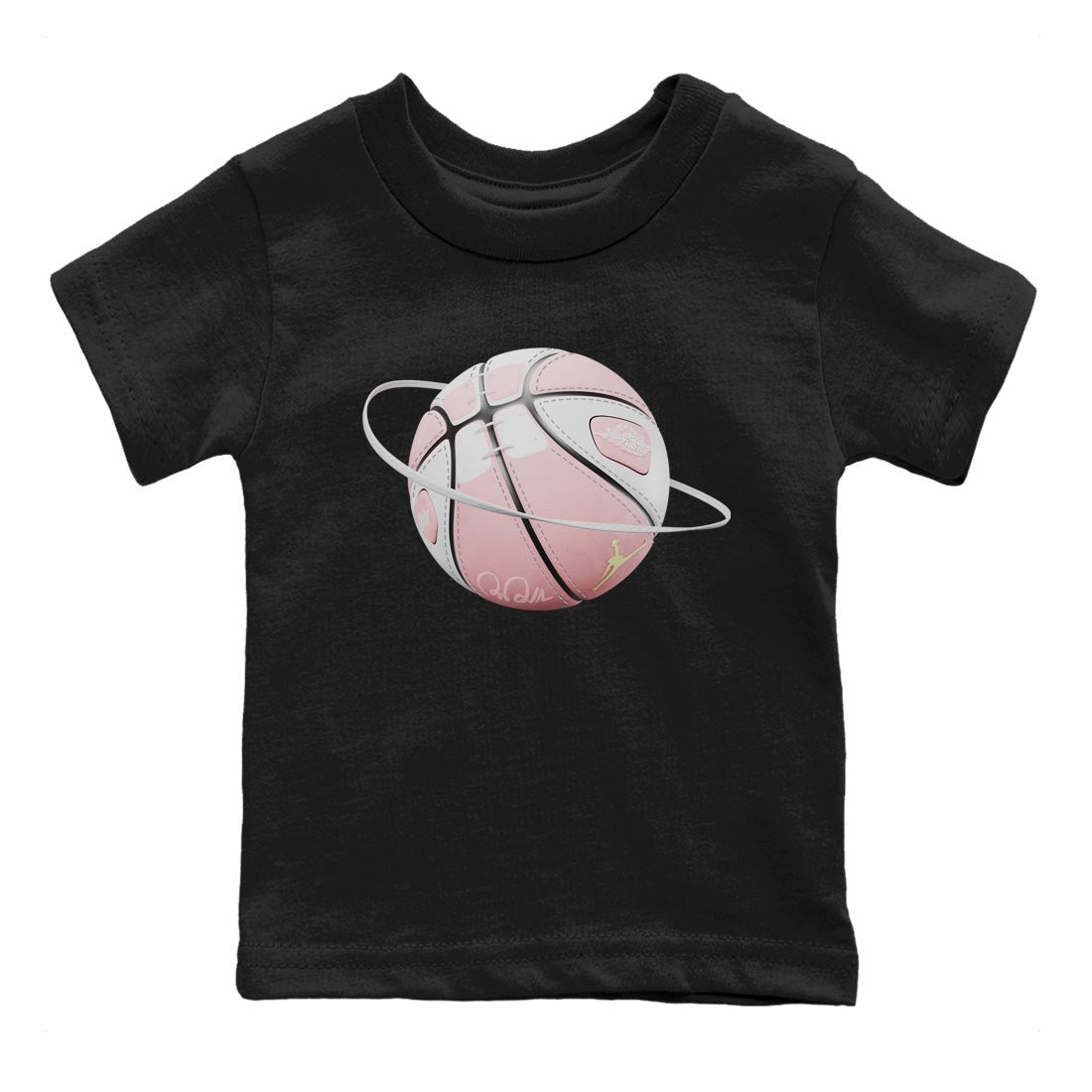 AJ1 Retro High OG Washed Pink Sneaker Match Tees Basketball Planet Streetwear Sneaker Shirt AJ1 Retro High OG Washed Pink Sneaker Release Tees Kids Shirts Black 2