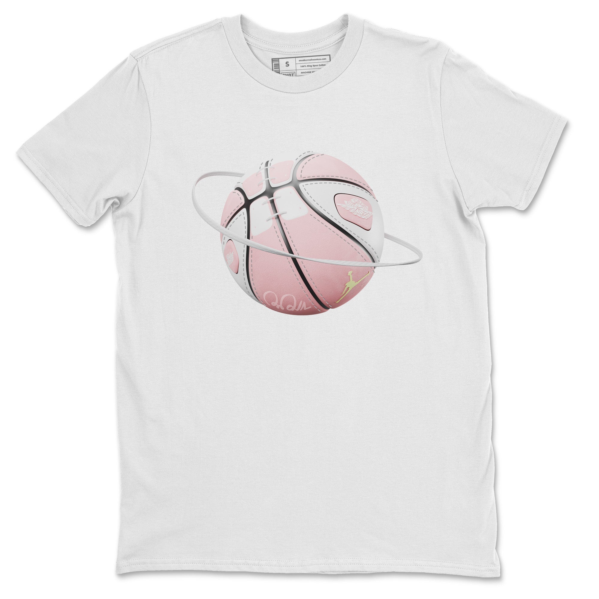 AJ1 Retro High OG Washed Pink Sneaker Match Tees Basketball Planet Streetwear Sneaker Shirt AJ1 Retro High OG Washed Pink Sneaker Release Tees Unisex Shirts White 2
