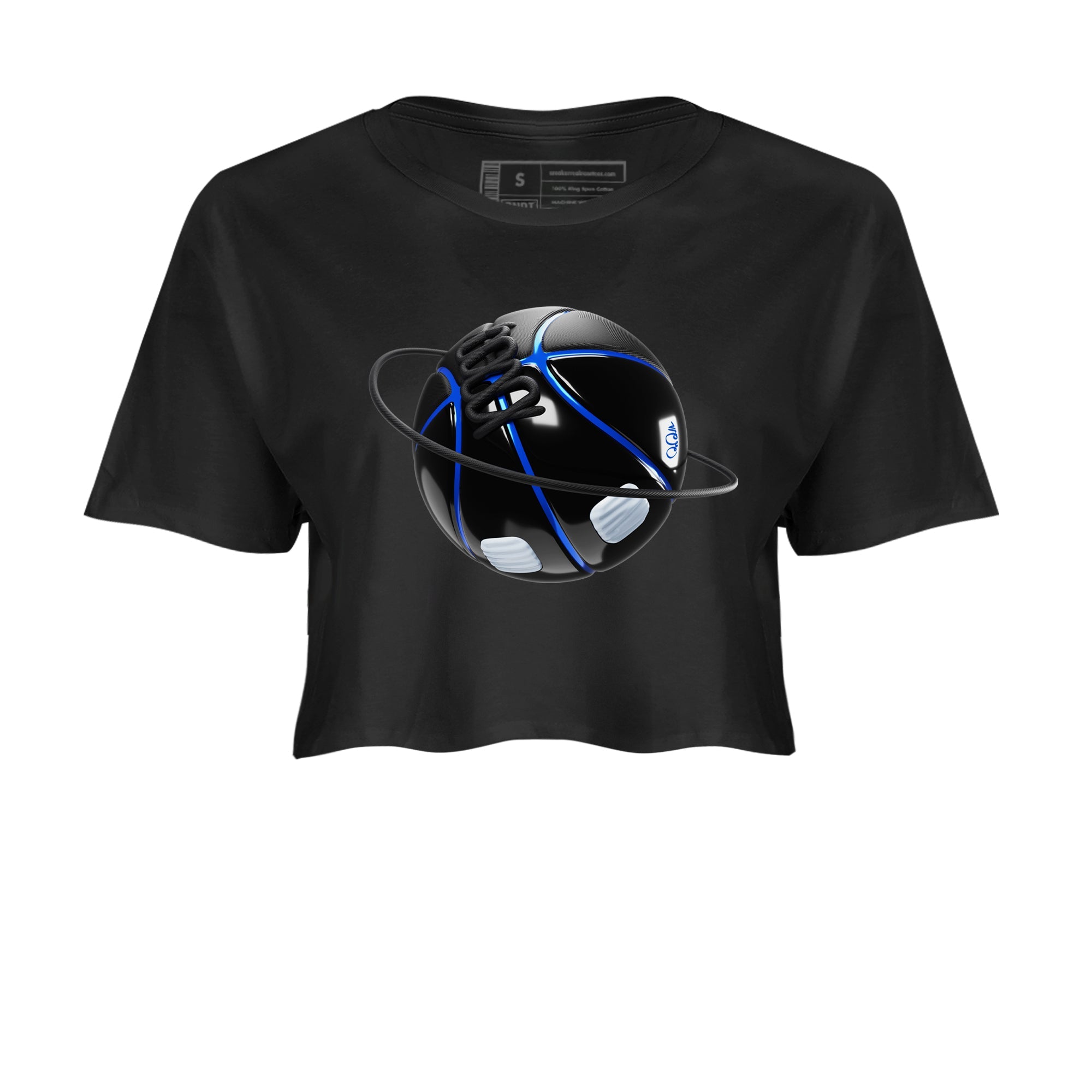 Air Jordan 11 Space shirt to match jordans Basketball Planet sneaker tees AJ11 Space Drip Gear Zone Black 2 crop length shirt