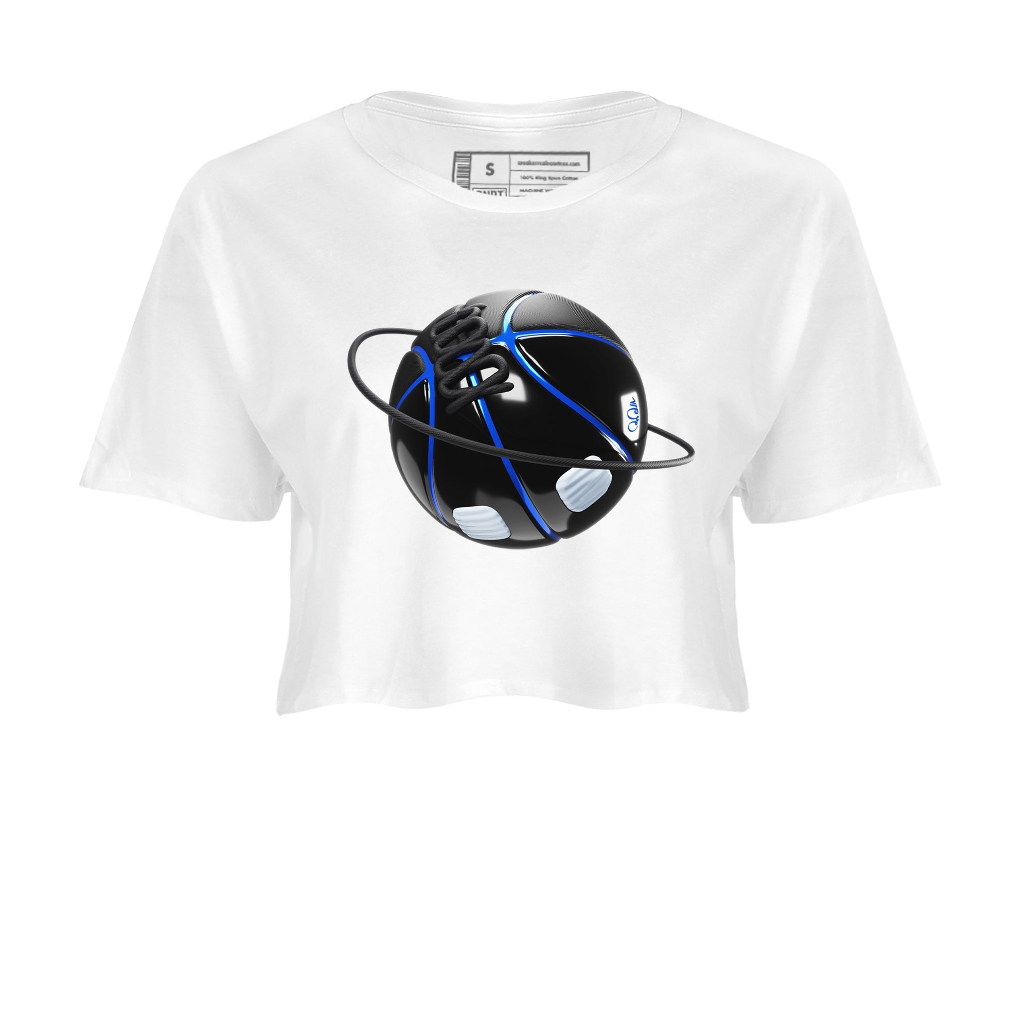 Air Jordan 11 Space shirt to match jordans Basketball Planet sneaker tees AJ11 Space Drip Gear Zone White 2 crop length shirt