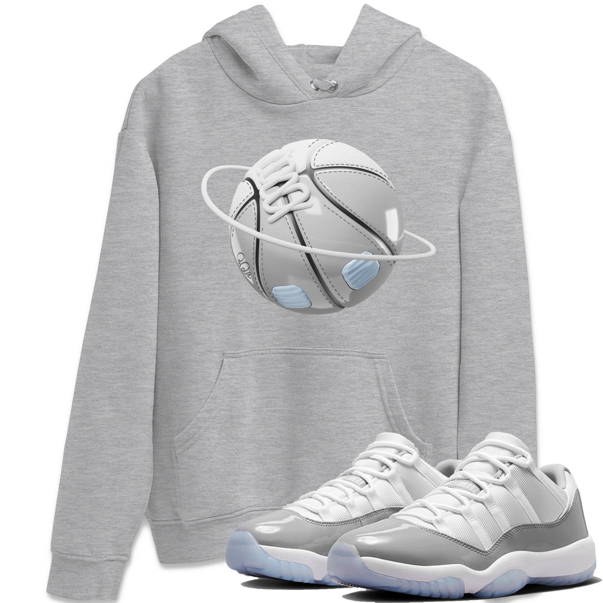 Air Jordan 11 White Cement Sneaker Match Tees Basketball Planet Streetwear Sneaker Shirt Air Jordan 11 Cement Grey Sneaker Release Tees Unisex Shirts Heather Grey 1