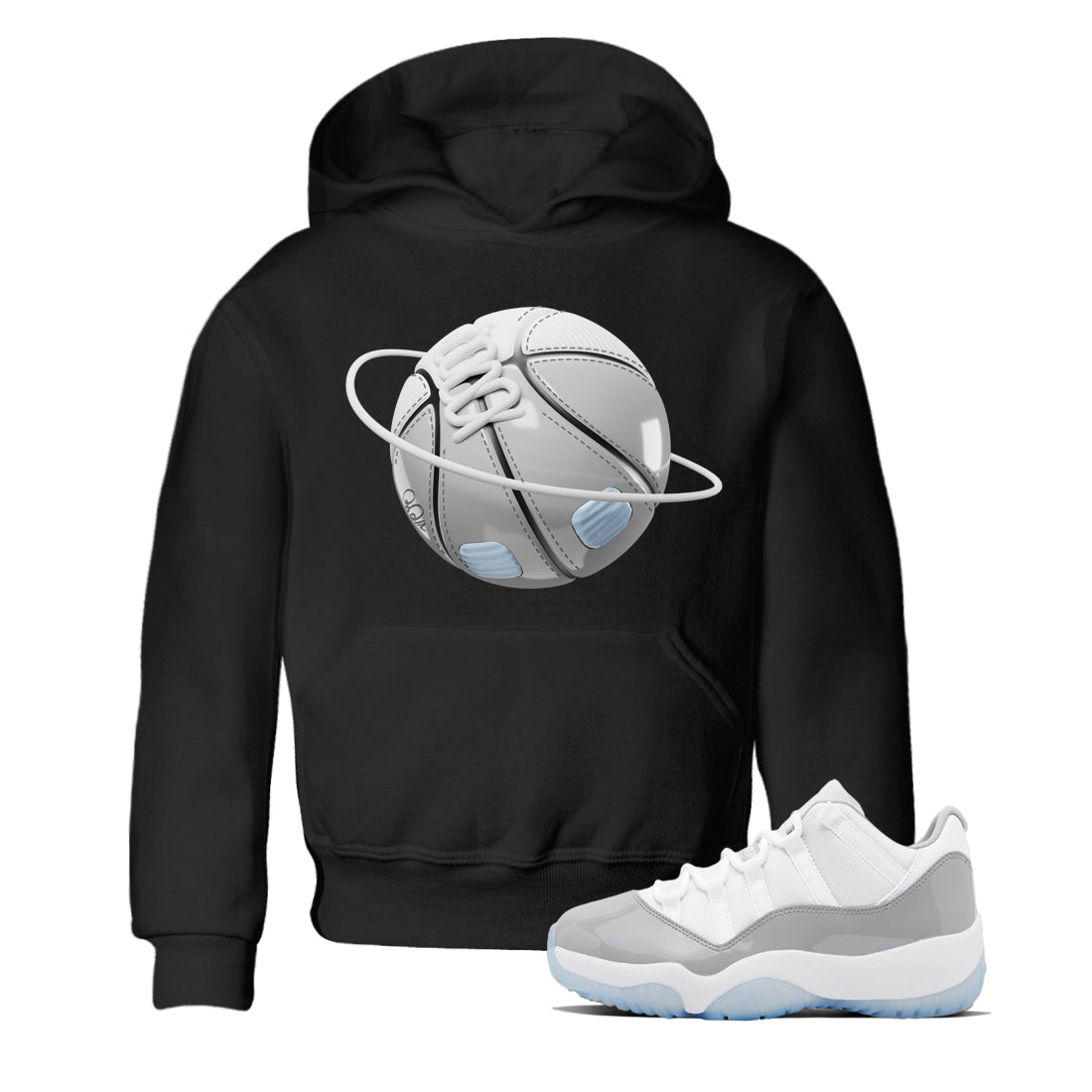 Air Jordan 11 White Cement Basketball Planet Baby and Kids Streetwear Sneaker Shirt Air Jordan 11 Cement Grey Kids Streetwear Sneaker Shirt Washing and Care Tip