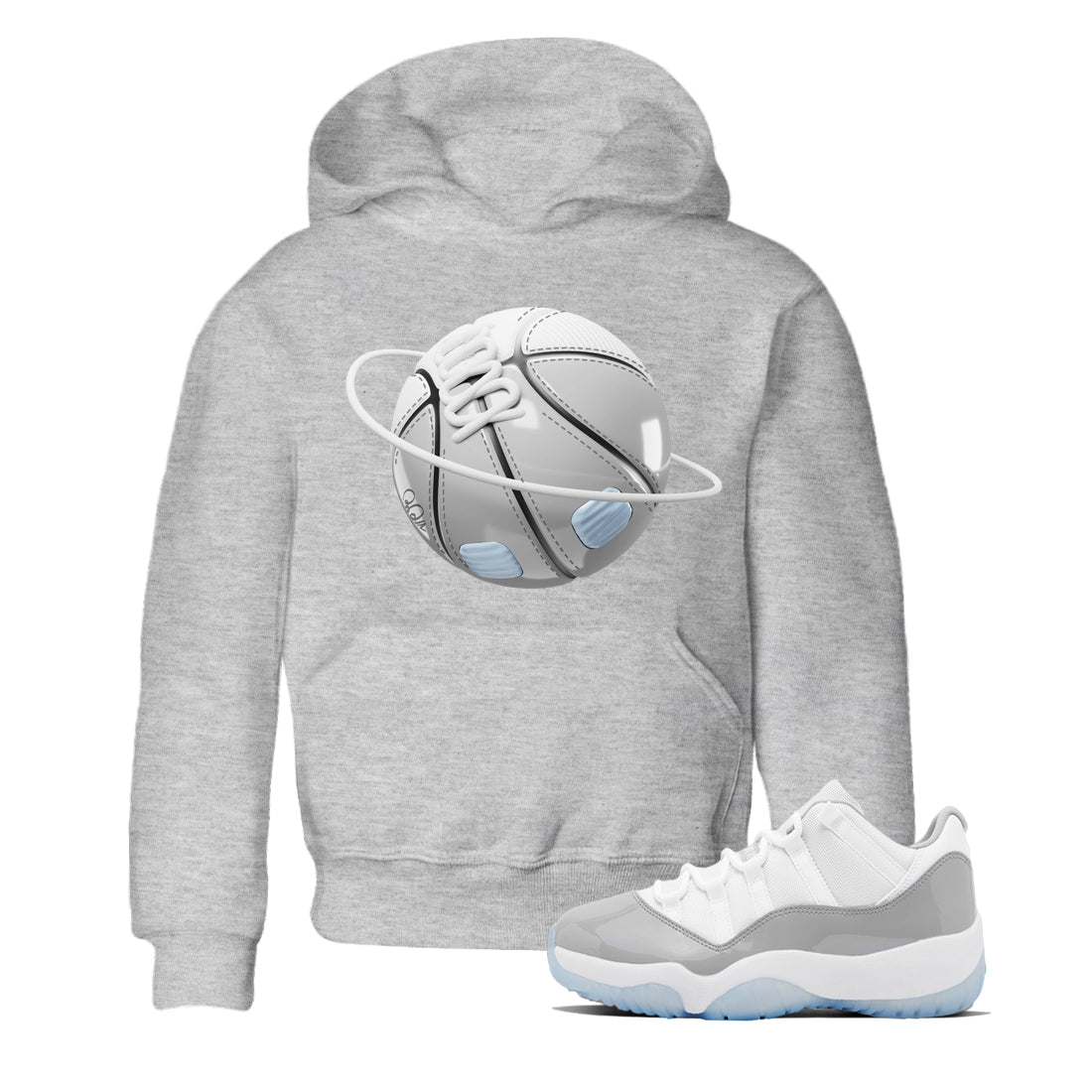 Air Jordan 11 White Cement Sneaker Match Tees Basketball Planet Streetwear Sneaker Shirt Air Jordan 11 Cement Grey Sneaker Release Tees Kids Shirts Heather Grey 1