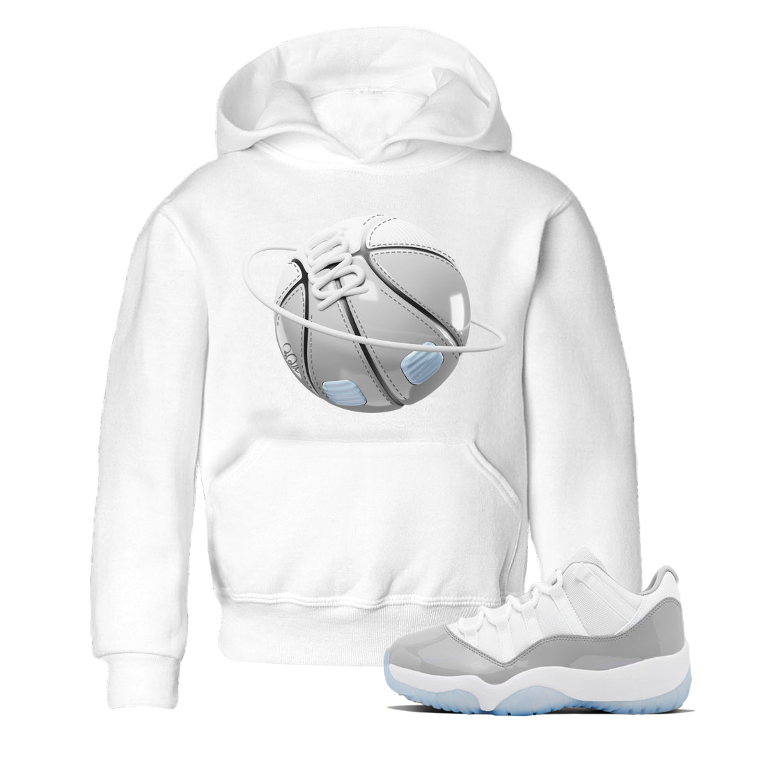 Air Jordan 11 White Cement Sneaker Match Tees Basketball Planet Streetwear Sneaker Shirt Air Jordan 11 Cement Grey Sneaker Release Tees Kids Shirts White 1
