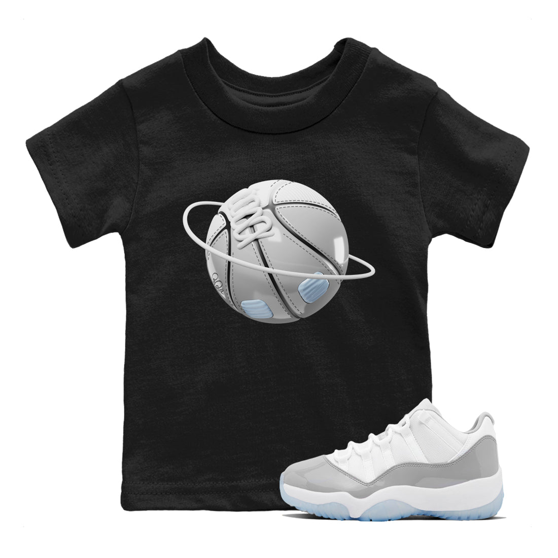 Air Jordan 11 White Cement Sneaker Match Tees Basketball Planet Streetwear Sneaker Shirt Air Jordan 11 Cement Grey Sneaker Release Tees Kids Shirts Black 1