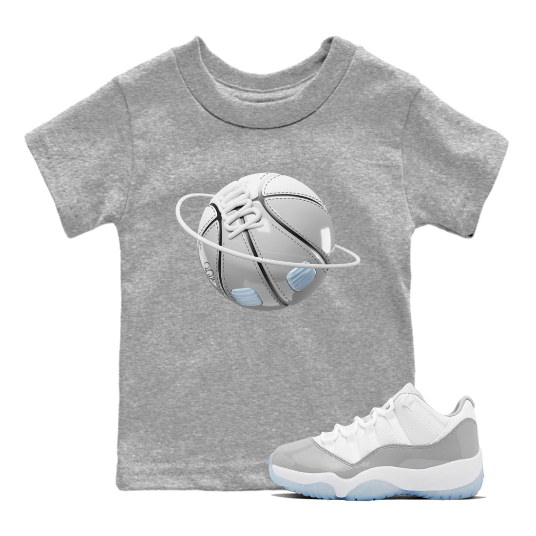 Air Jordan 11 White Cement Basketball Planet Baby and Kids Streetwear Sneaker Shirt Air Jordan 11 Cement Grey Kids Streetwear Sneaker Shirt Size Chart