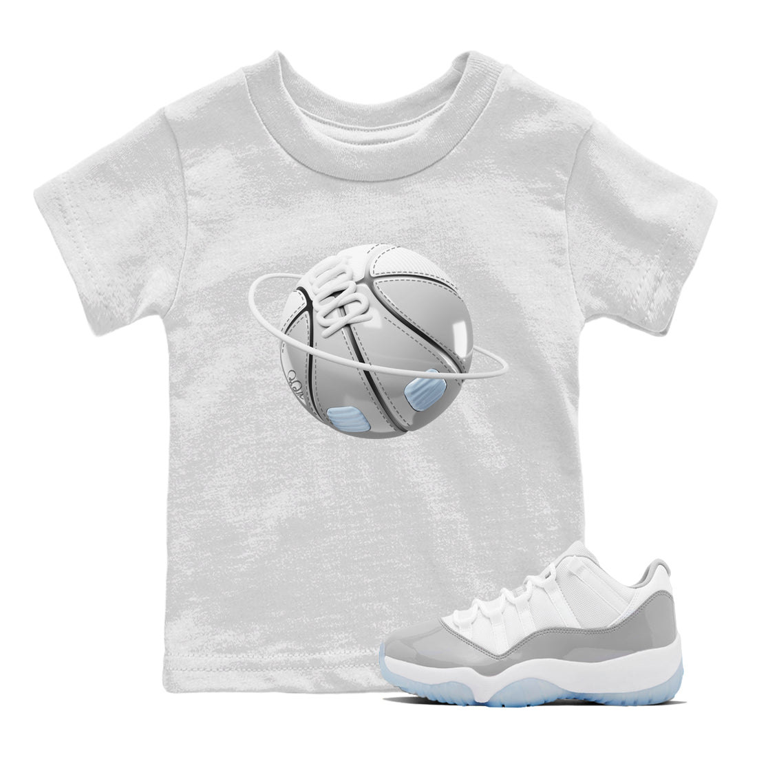 Air Jordan 11 White Cement Sneaker Match Tees Basketball Planet Streetwear Sneaker Shirt Air Jordan 11 Cement Grey Sneaker Release Tees Kids Shirts White 1