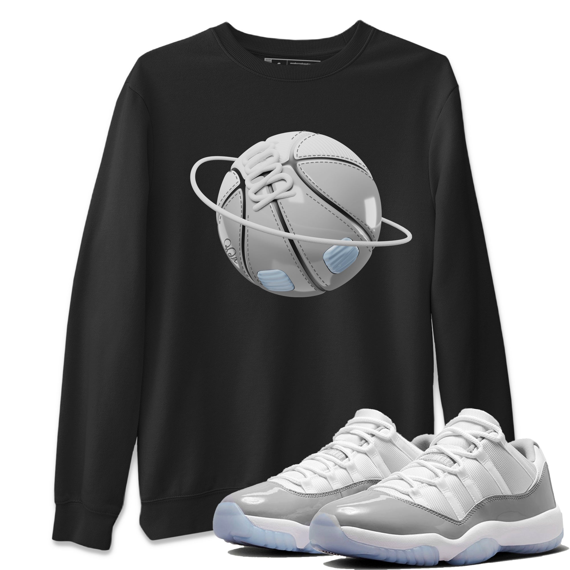Air Jordan 11 White Cement Sneaker Match Tees Basketball Planet Streetwear Sneaker Shirt Air Jordan 11 Cement Grey Sneaker Release Tees Unisex Shirts Black 1