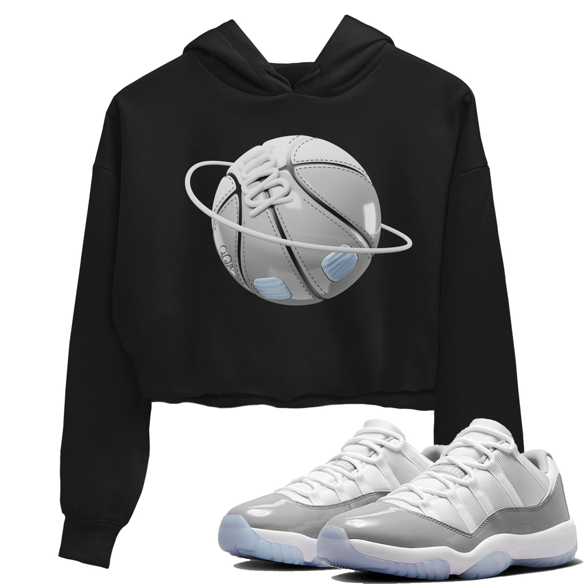 Air Jordan 11 White Cement Sneaker Match Tees Basketball Planet Streetwear Sneaker Shirt Air Jordan 11 Cement Grey Sneaker Release Tees Women's Shirts Black 1