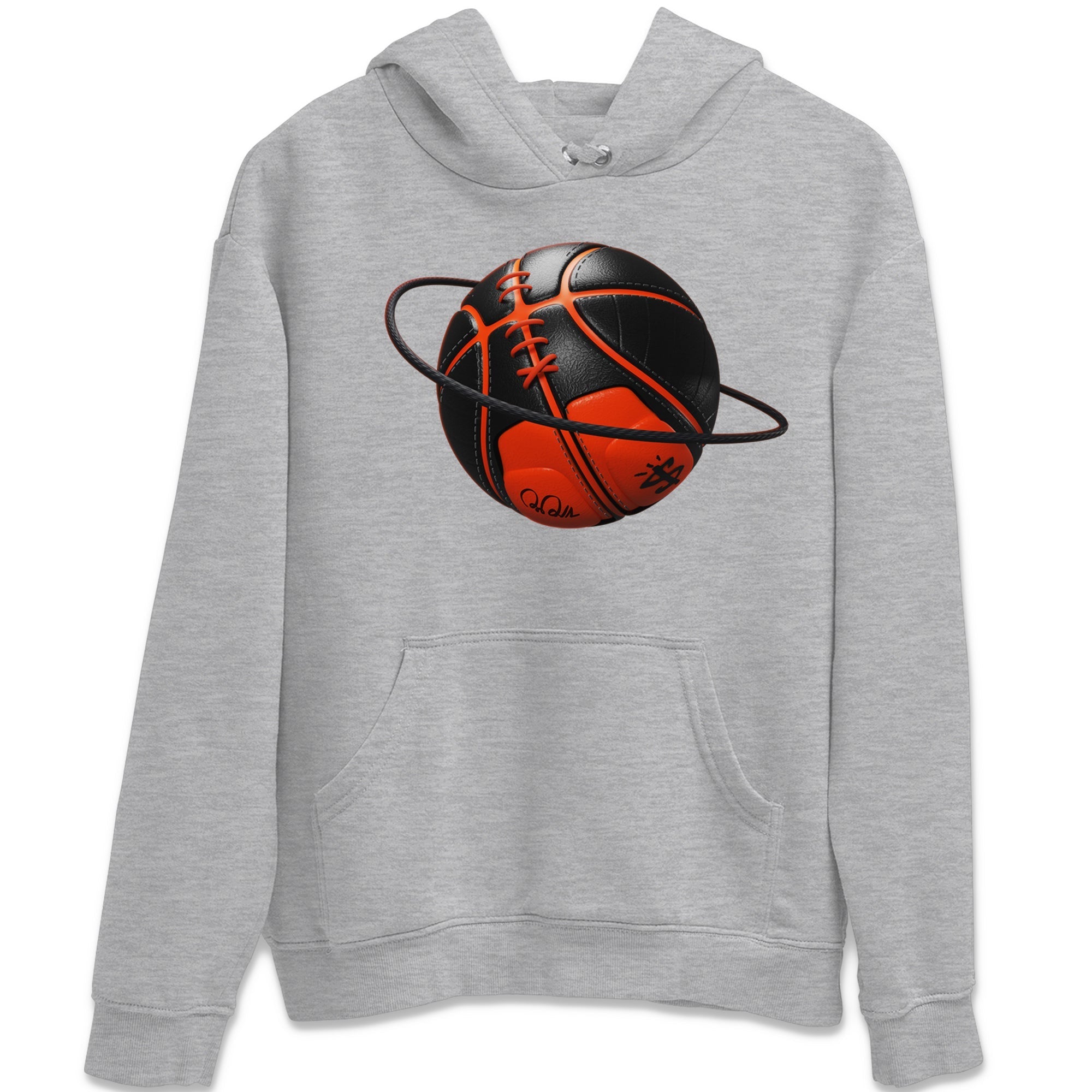Air Jordan 12 Brilliant Orange Sneaker Match Tees Basketball Planet Streetwear Sneaker Shirt AJ12 Brilliant Orange Sneaker Release Tees Unisex Shirts Heather Grey 2
