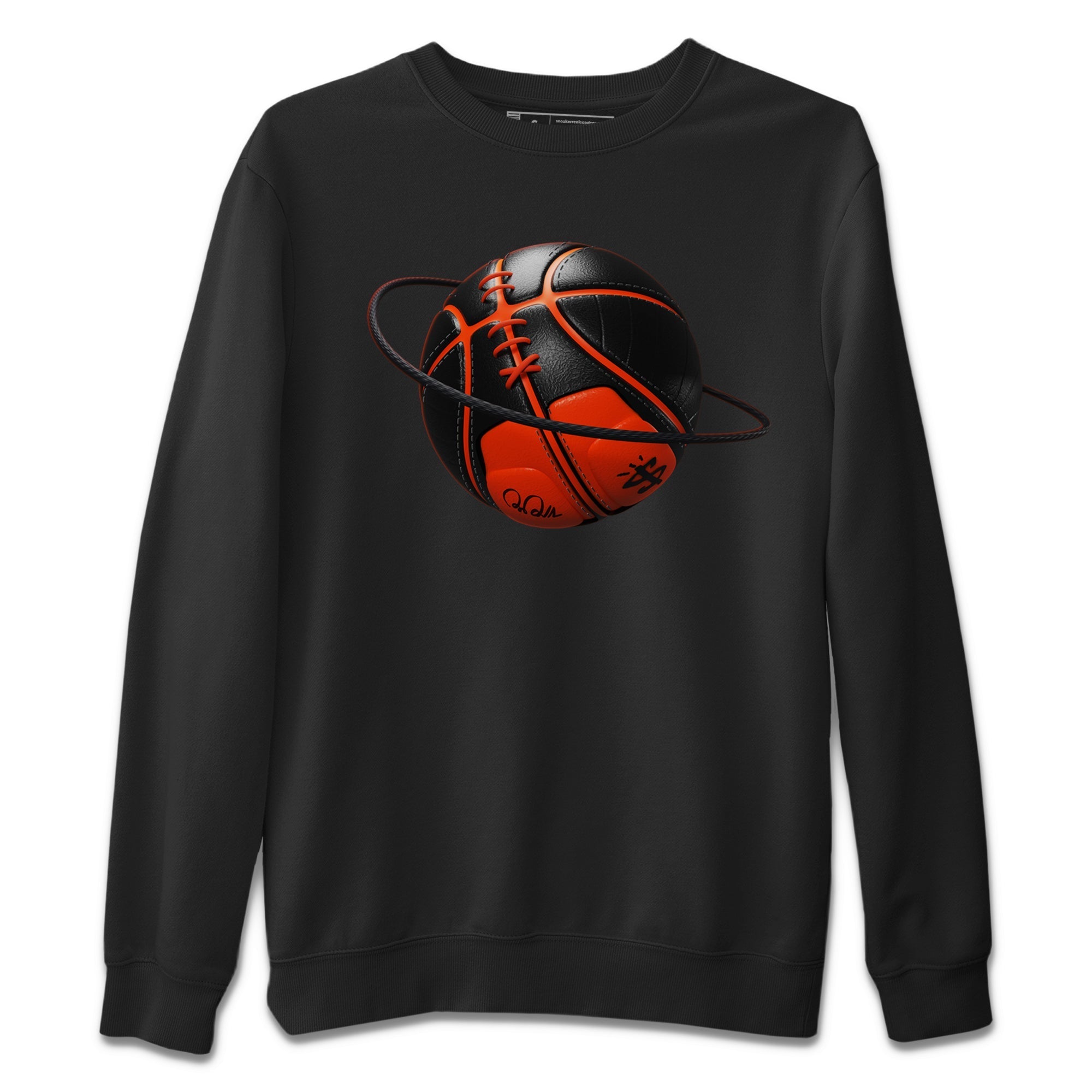 Air Jordan 12 Brilliant Orange Sneaker Match Tees Basketball Planet Streetwear Sneaker Shirt AJ12 Brilliant Orange Sneaker Release Tees Unisex Shirts Black 2