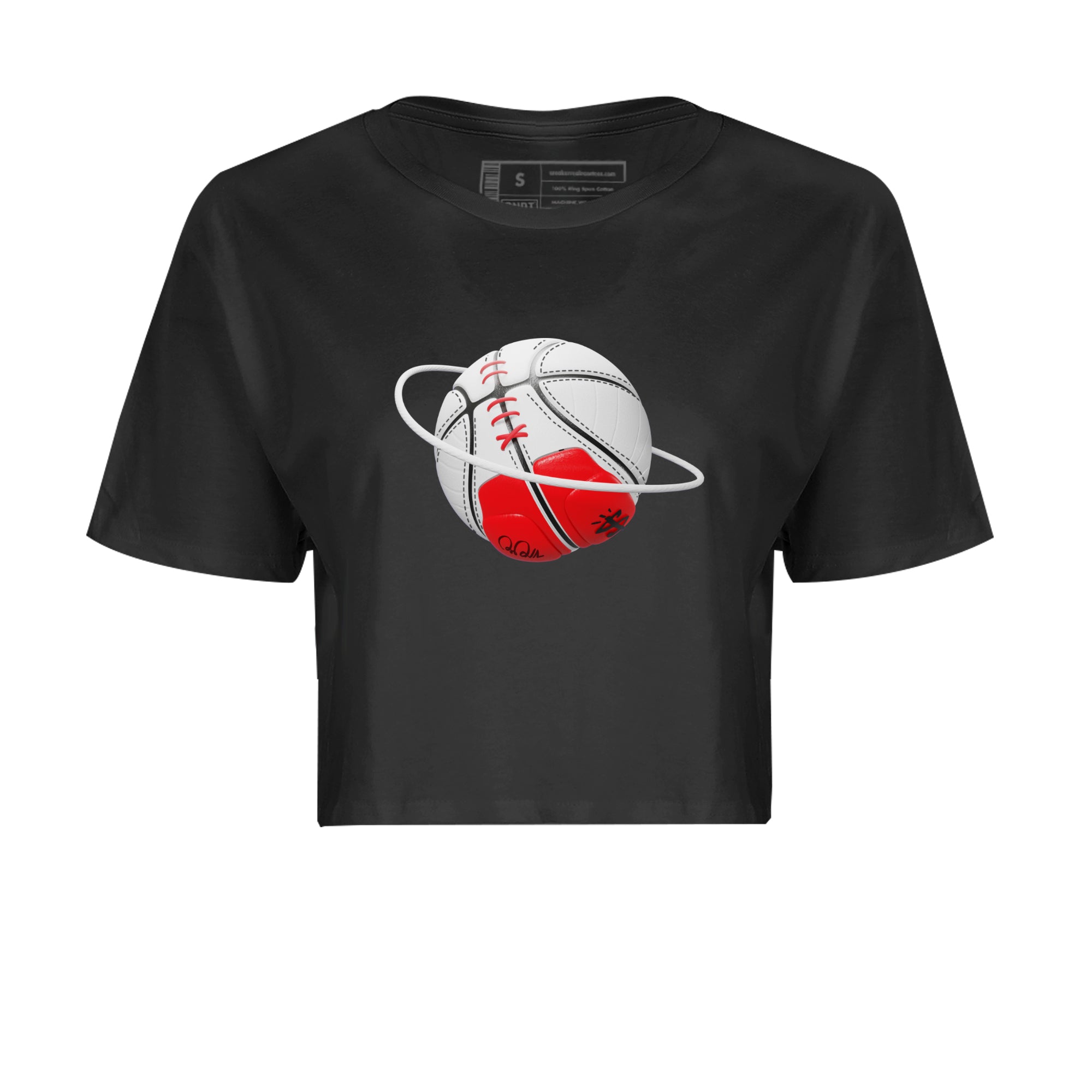 Air Jordan 12 Cherry Sneaker Match Tees Basketball Planet Streetwear Sneaker Shirt AJ12 Cherry Sneaker Release Tees Women's Shirts Black 2